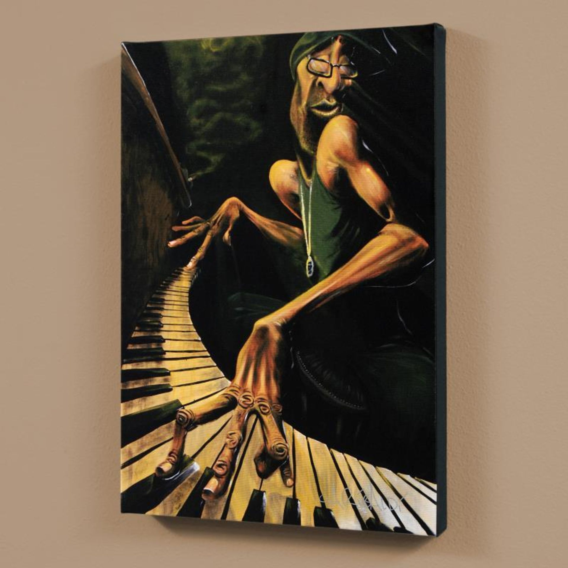 "Lounge Smoke" Limited Edition Giclee on Canvas (24" x 36") by David Garibaldi, - Image 2 of 2