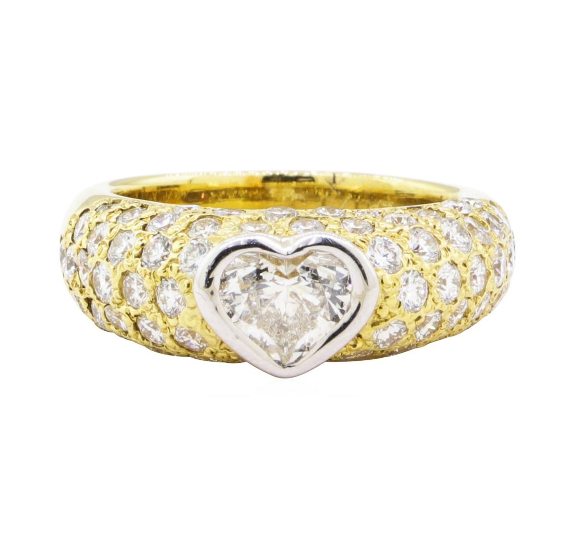2.10 ctw Diamond Ring - Platinum and 18KT Yellow Gold - Image 2 of 5