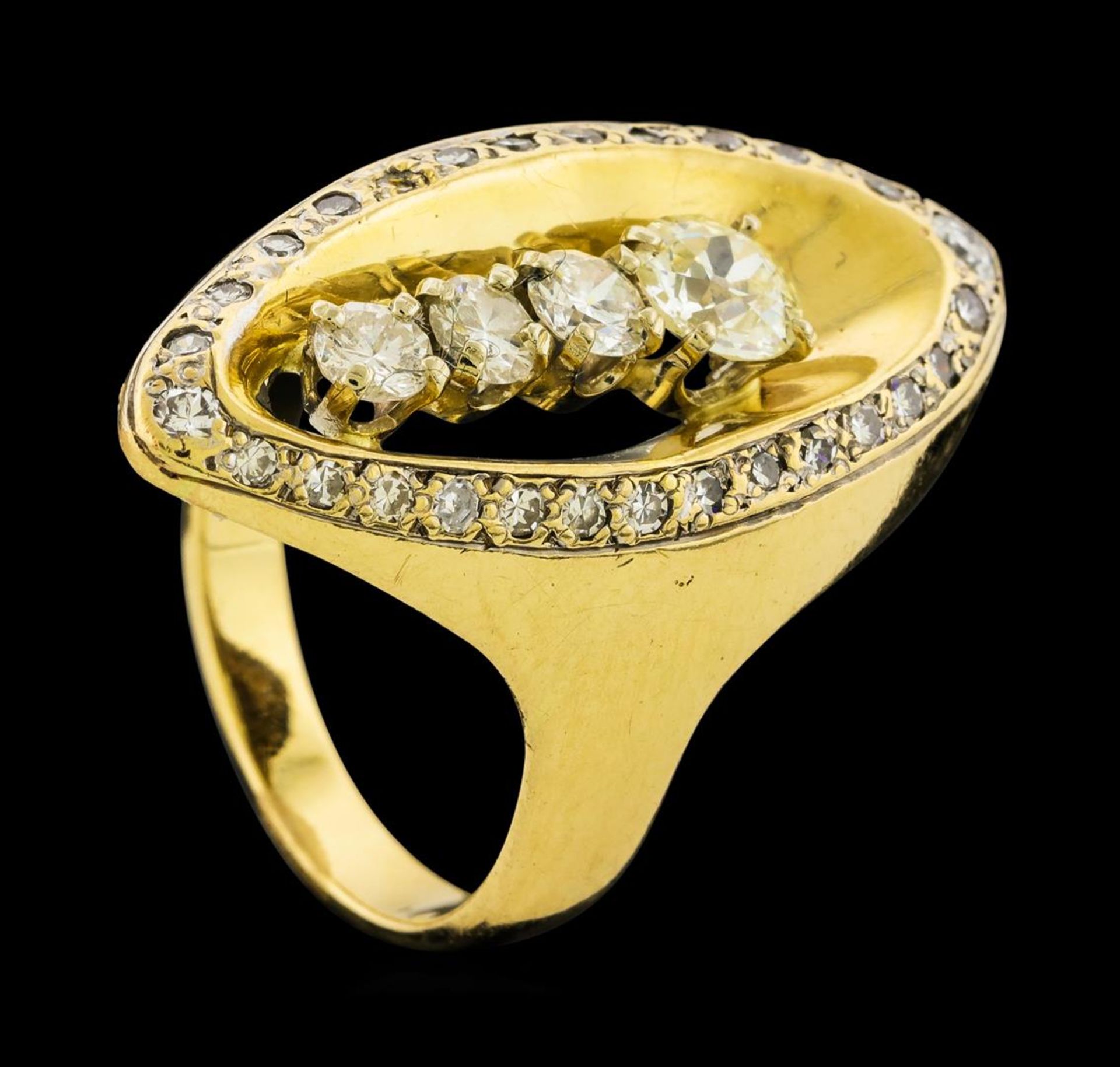 1.73 ctw Diamond Ring - 14KT Yellow Gold - Image 4 of 5