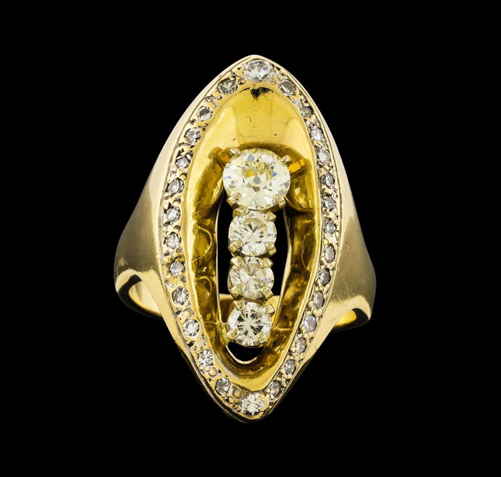 1.73 ctw Diamond Ring - 14KT Yellow Gold - Image 2 of 5