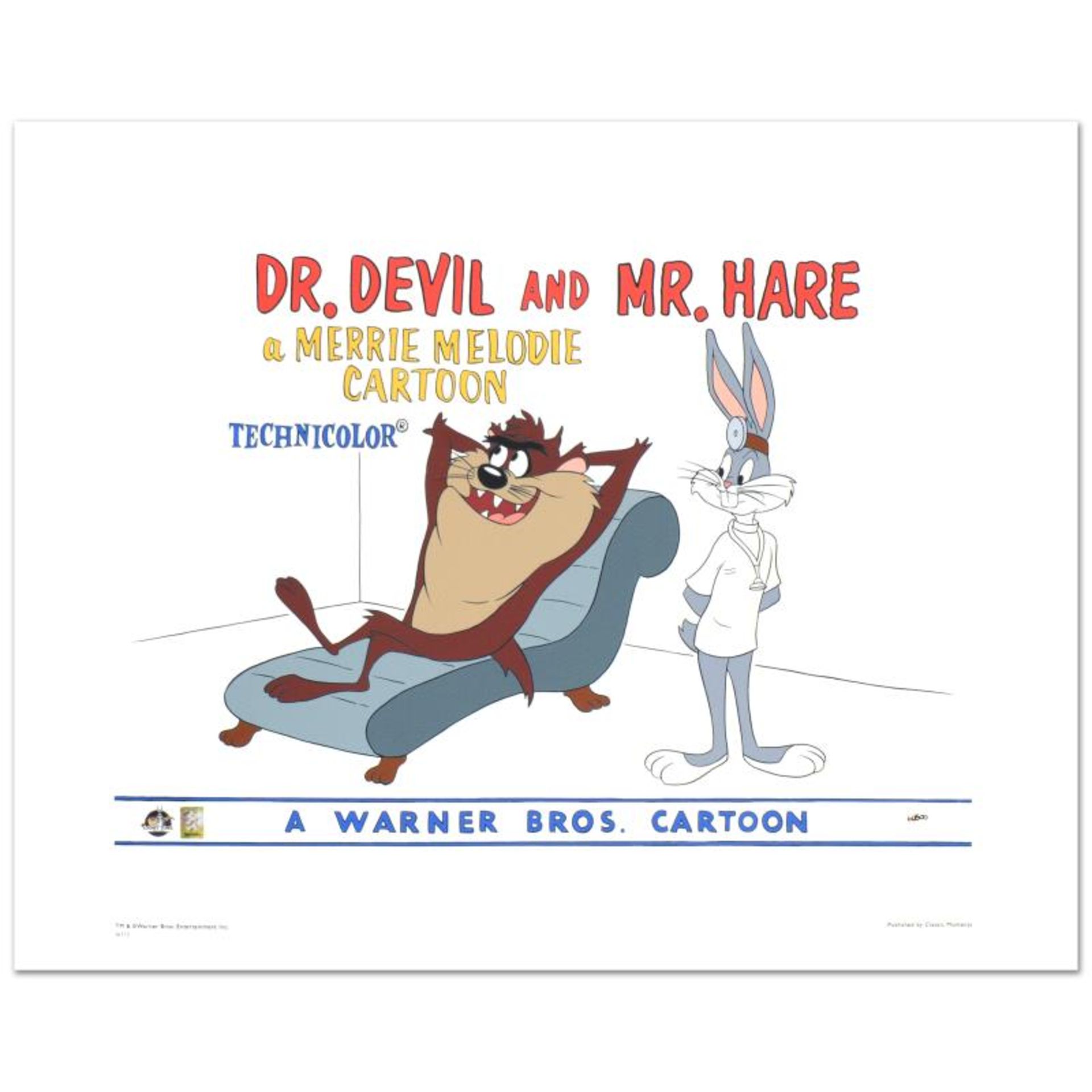 "Dr. Devil & Mr. Hare" Limited Edition Giclee from Warner Bros., Numbered with H