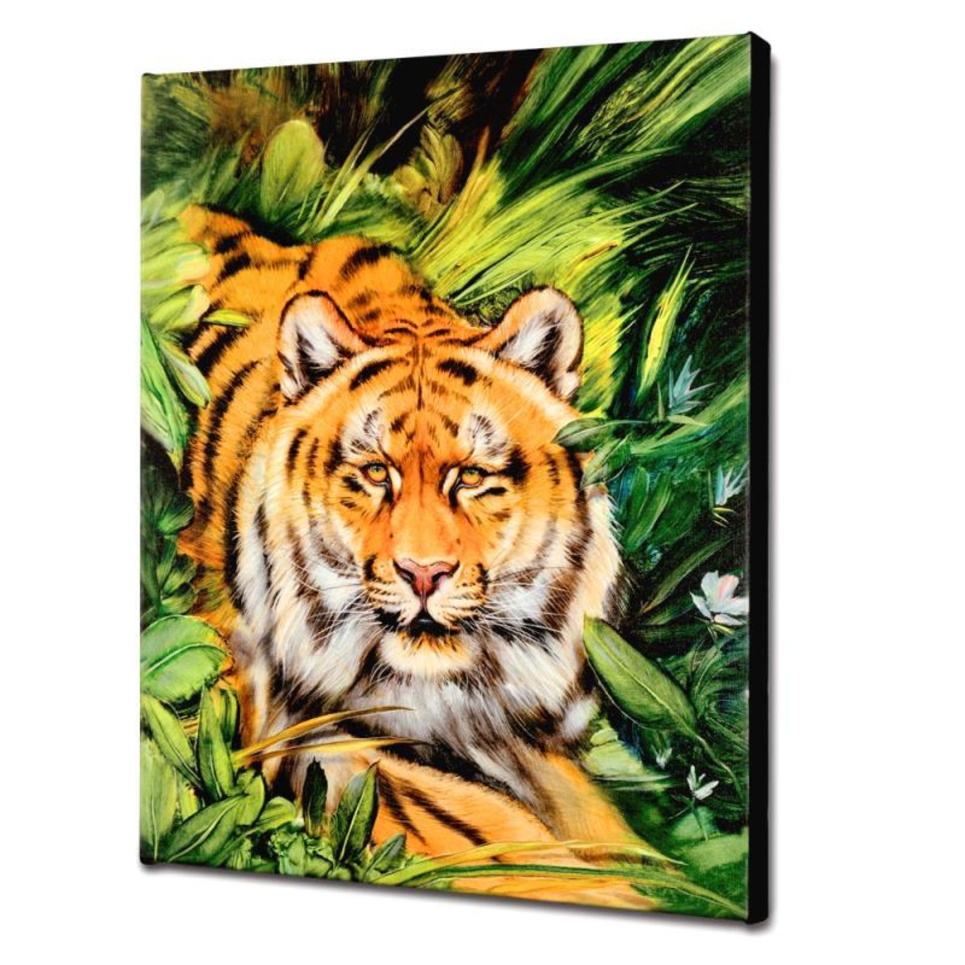 "Tiger Surprise" Limited Edition Giclee on Canvas by Martin Katon, Numbered and - Image 2 of 2