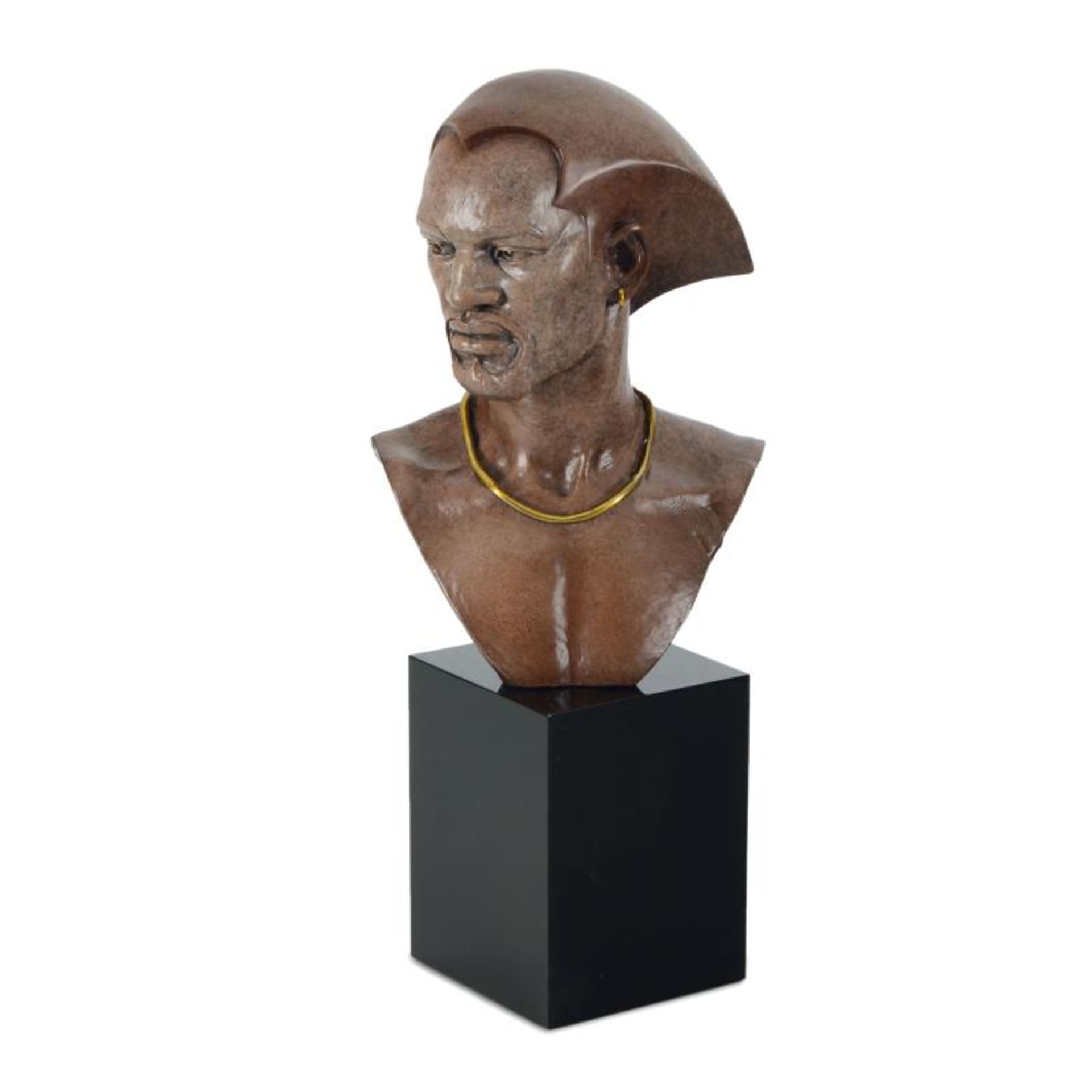 Thomas Blackshear, "Remembering" Limited Edition Mixed Media Sculpture on Marble