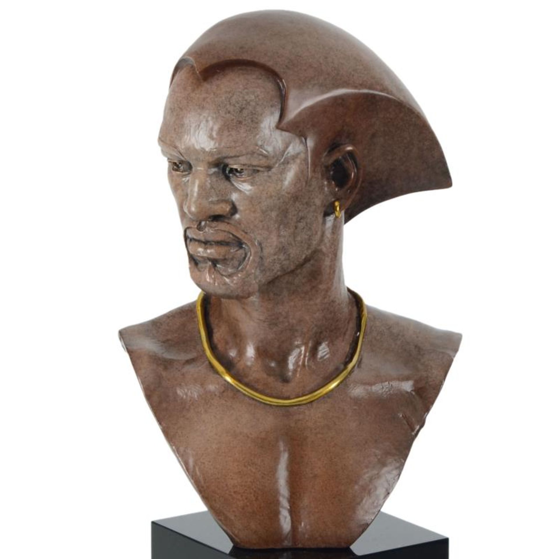 Thomas Blackshear, "Remembering" Limited Edition Mixed Media Sculpture on Marble - Image 2 of 3
