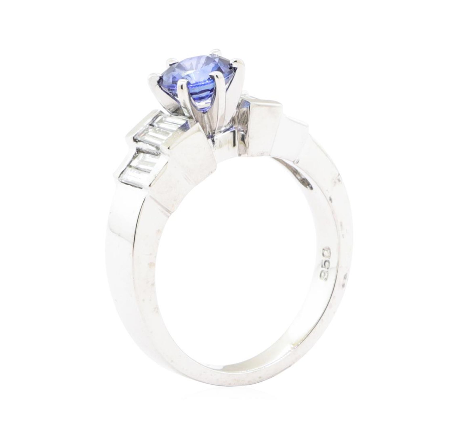 1.50 ctw Sapphire And Diamond Ring - Platinum - Image 4 of 5