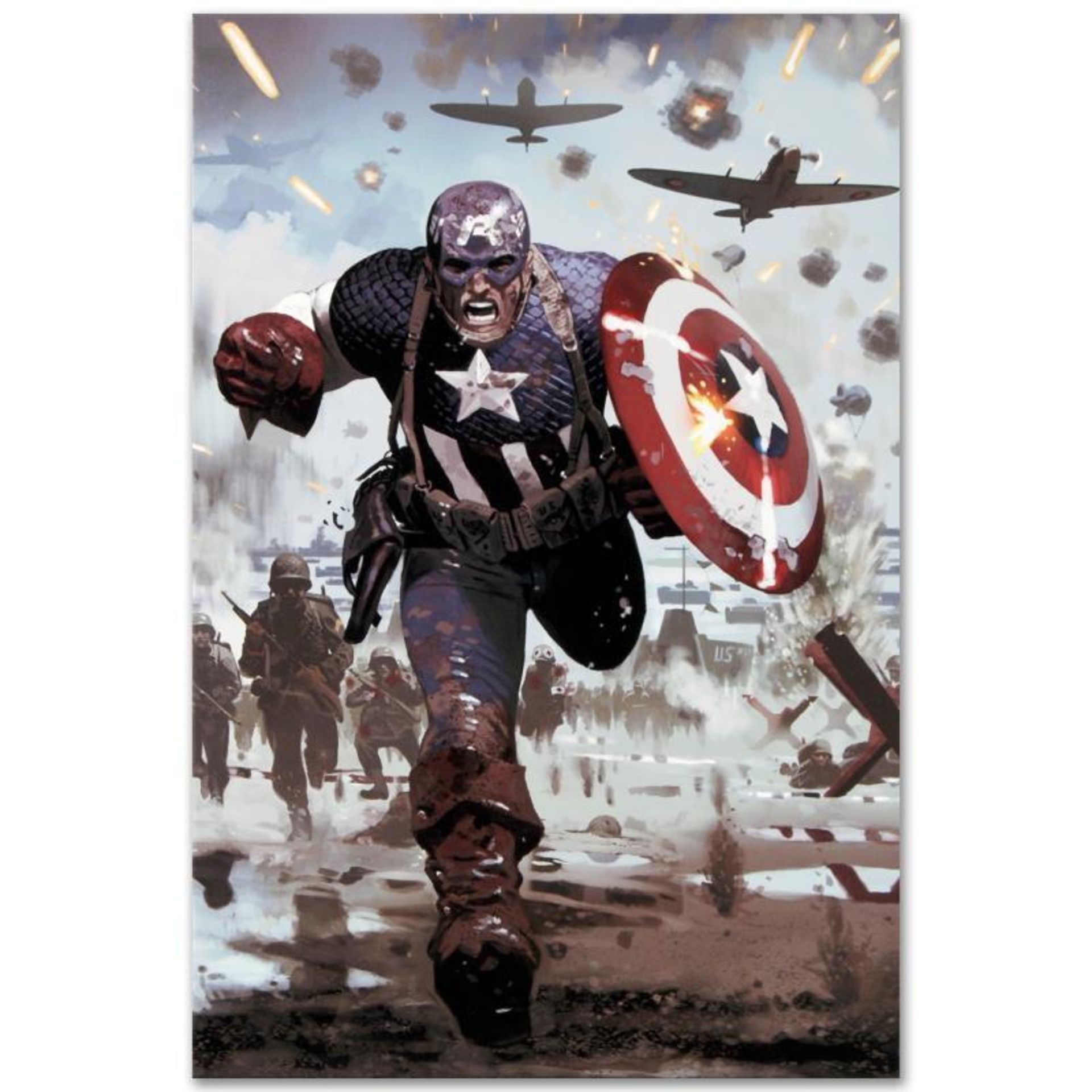 Marvel Comics "Captain America #615" Numbered Limited Edition Giclee on Canvas b
