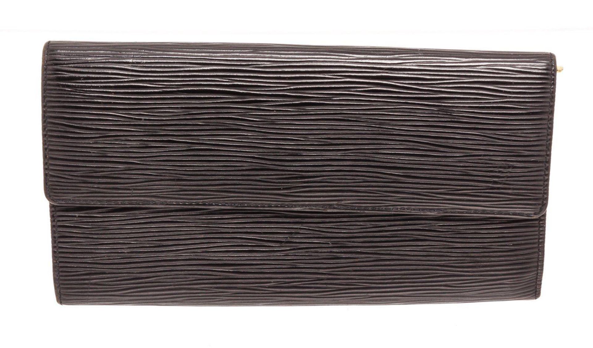 Louis Vuitton Black Monogram Sarah Wallet