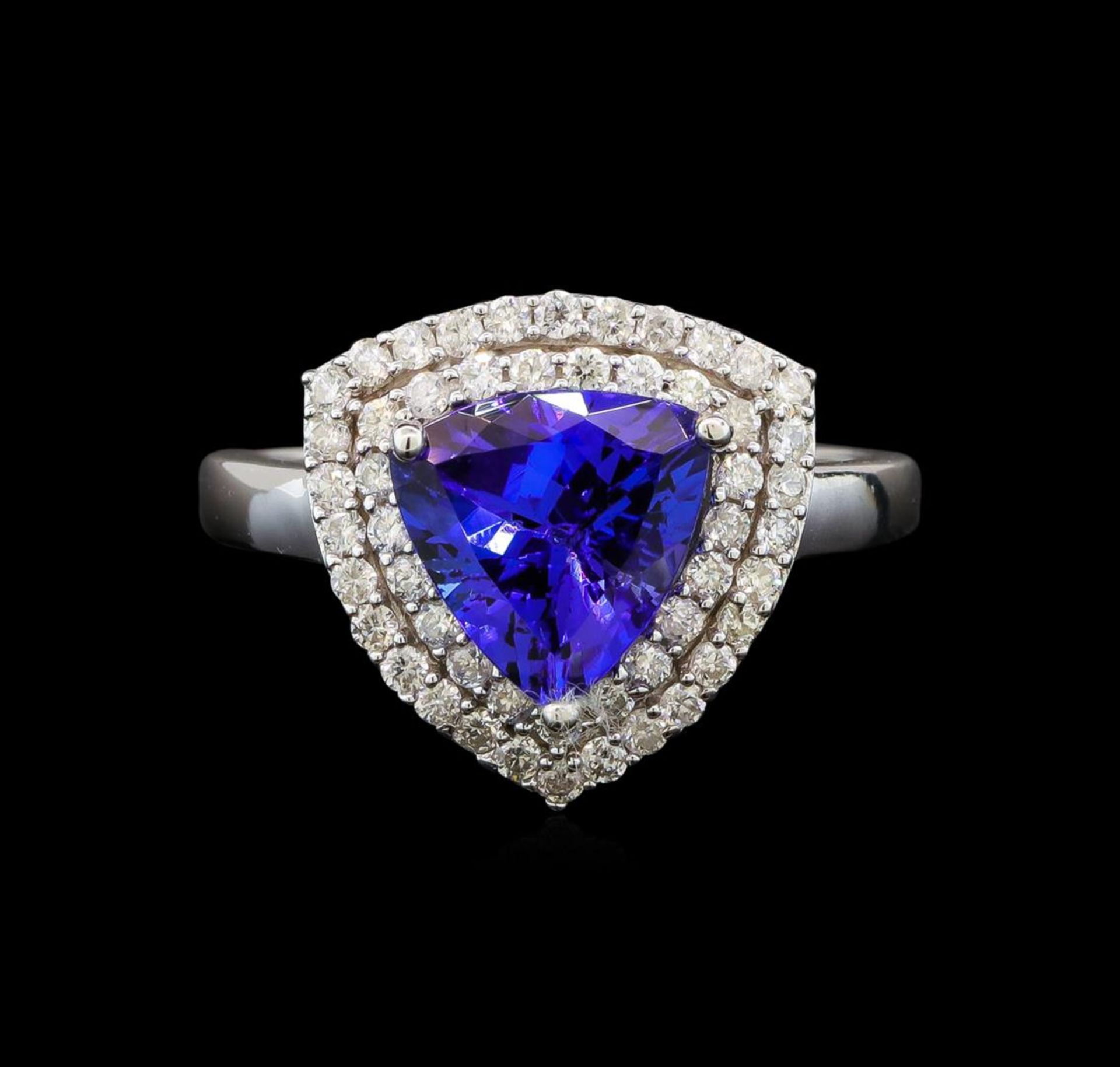 14KT White Gold 2.09 ctw Tanzanite and Diamond Ring - Image 2 of 5