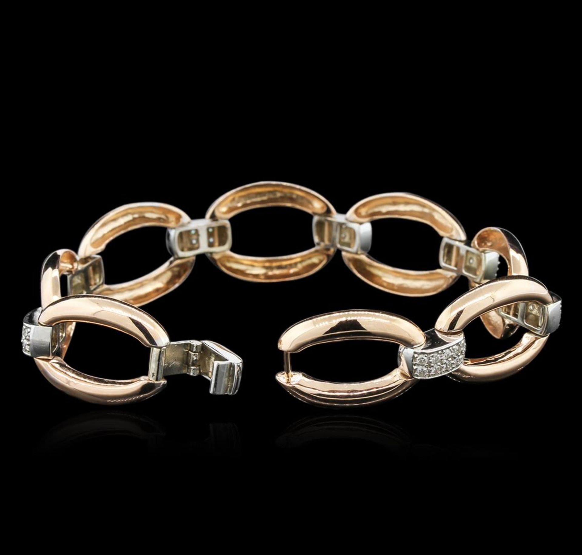 1.00 ctw Diamond Bracelet - 14KT Two-Tone Gold - Image 3 of 4