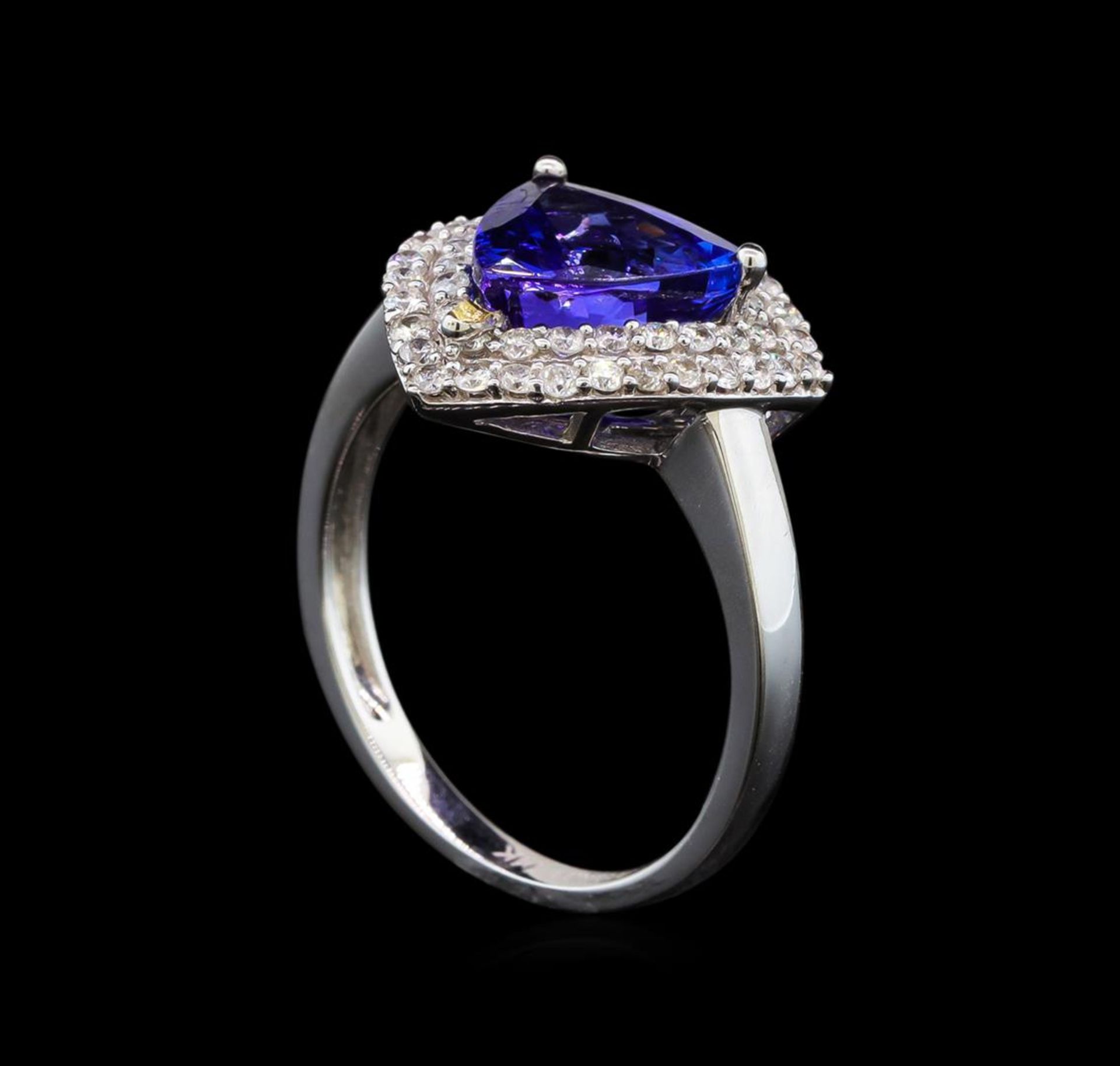 14KT White Gold 2.09 ctw Tanzanite and Diamond Ring - Image 4 of 5