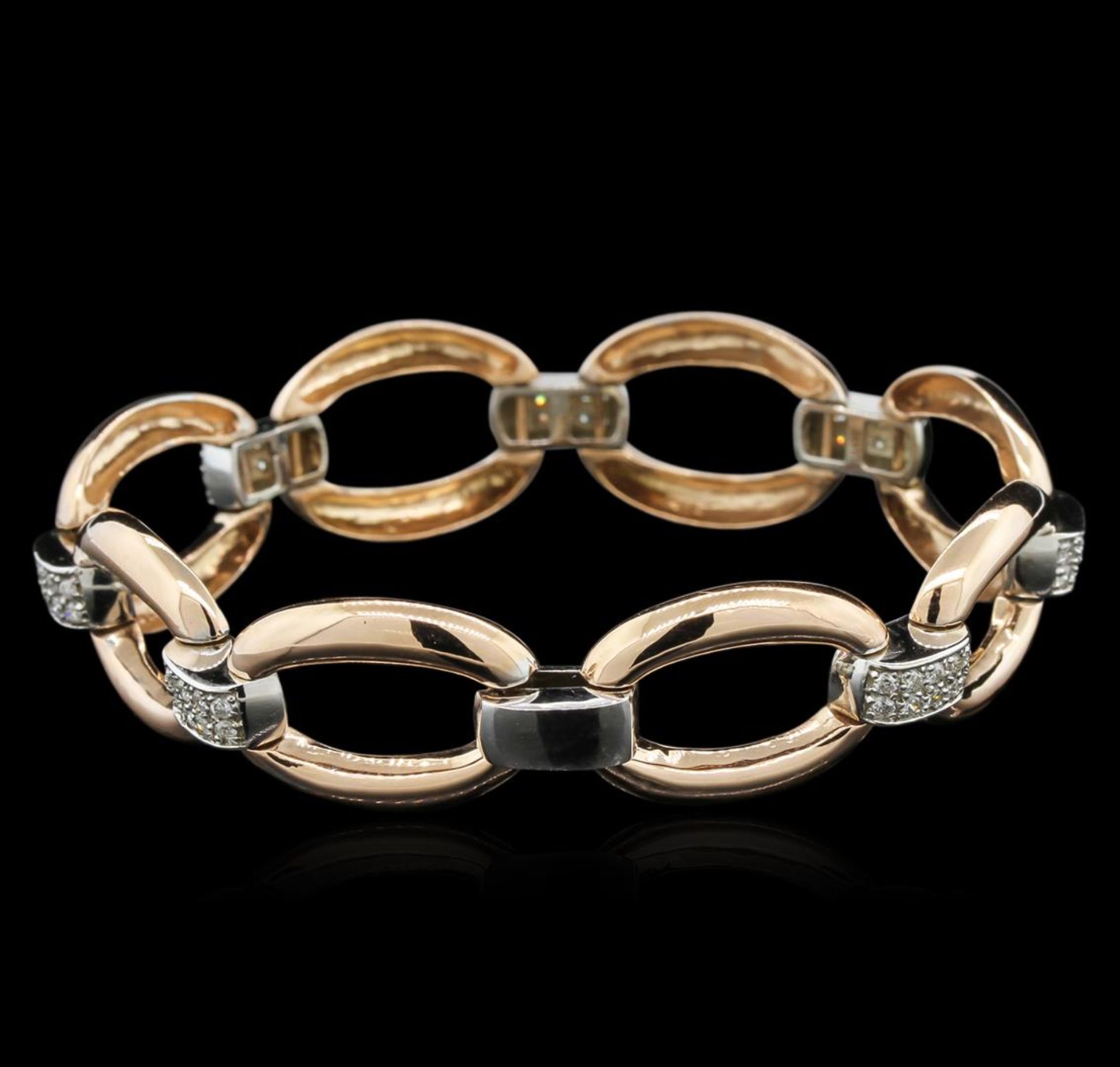 1.00 ctw Diamond Bracelet - 14KT Two-Tone Gold - Image 2 of 4