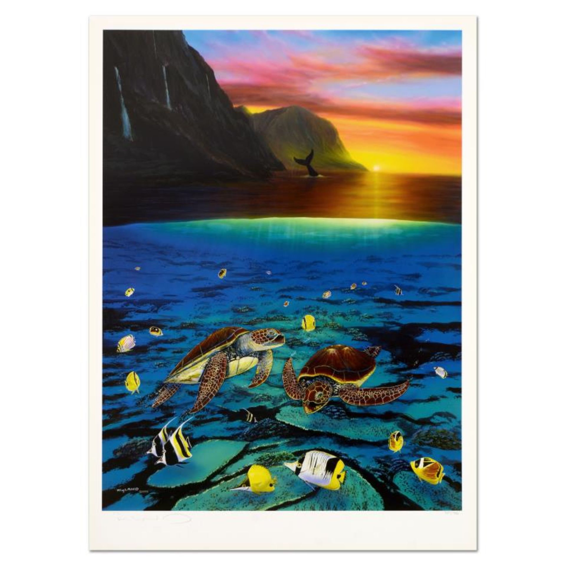 Wyland, "Ancient Mariner" Limited Edition Lithograph, Numbered and Hand Signed w