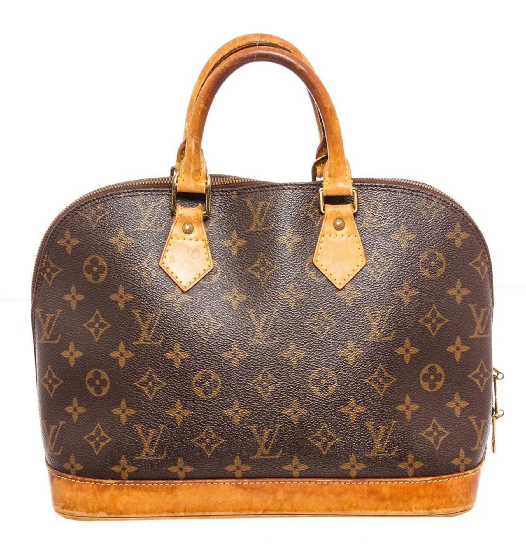 Louis Vuitton Monogram Canvas Leather Alma MM Handbag