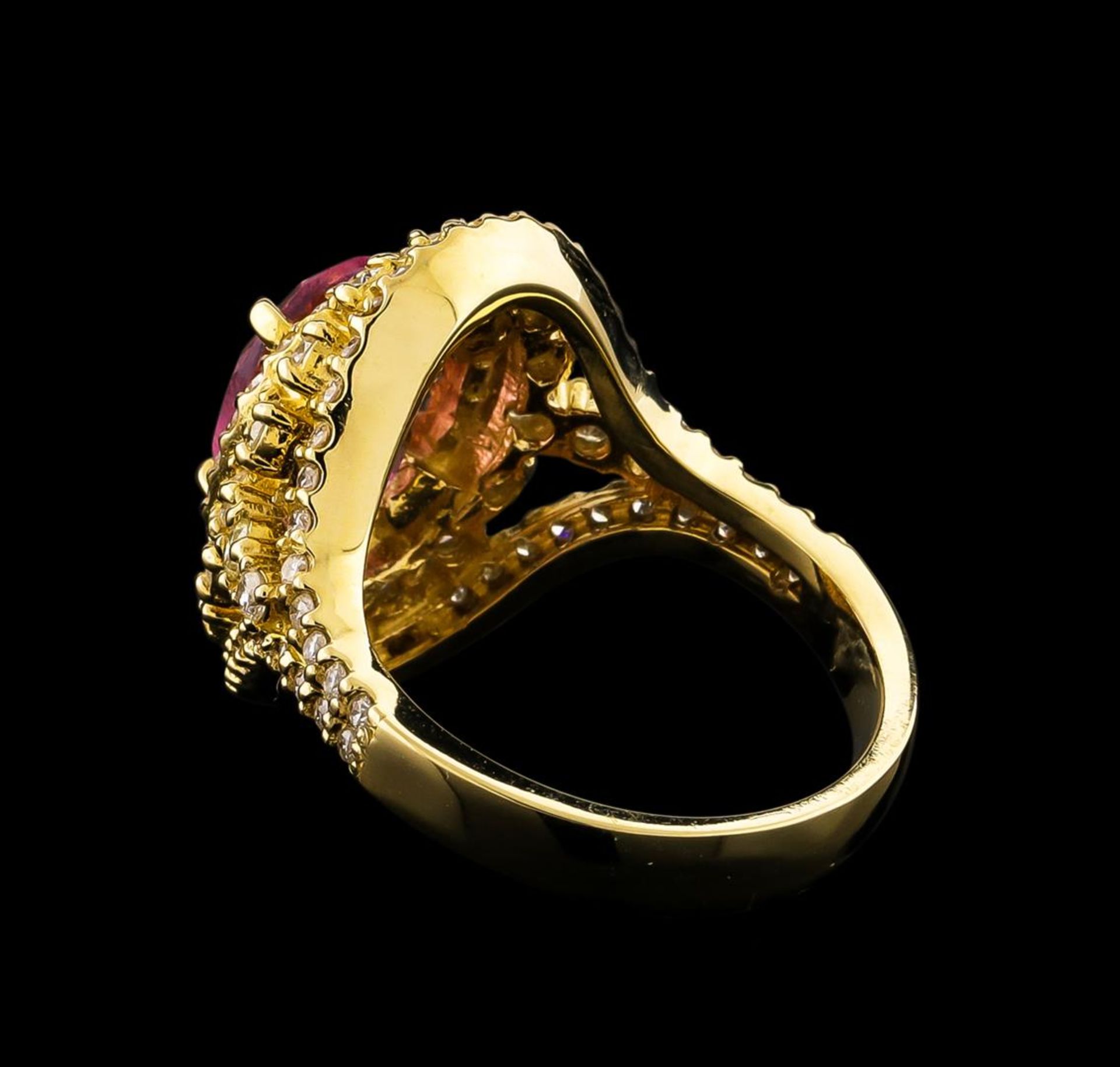 14KT Yellow Gold 2.81 ctw Kunzite and Diamond Ring - Image 3 of 5