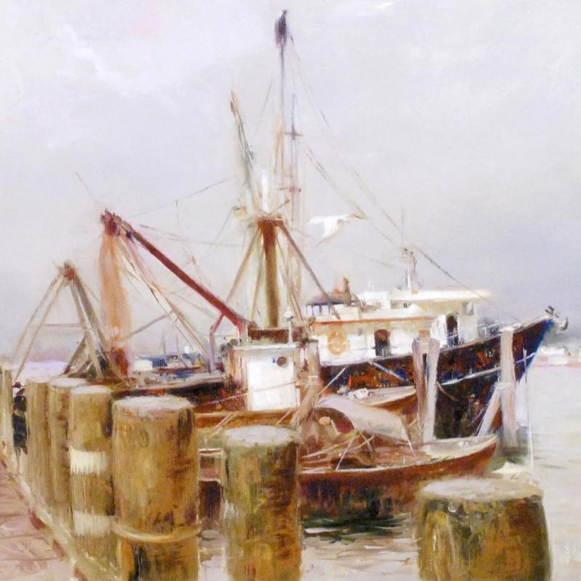 Pino (1931-2010), "Safe Harbor" Limited Edition on Canvas, Numbered and Hand Sig - Image 2 of 2