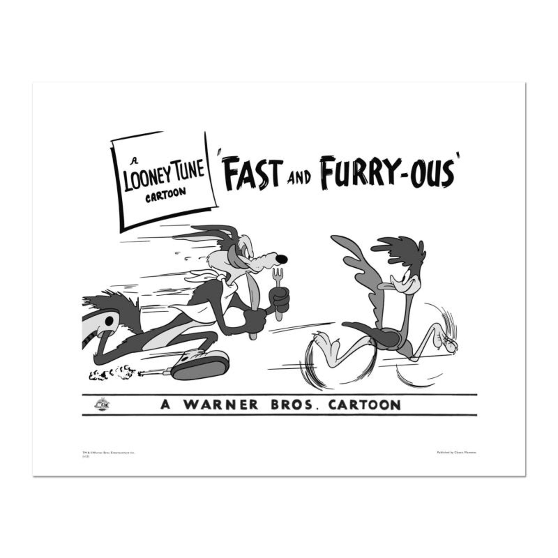 "Fast and Furry-ous" Numbered Limited Edition Giclee from Warner Bros. with Cert