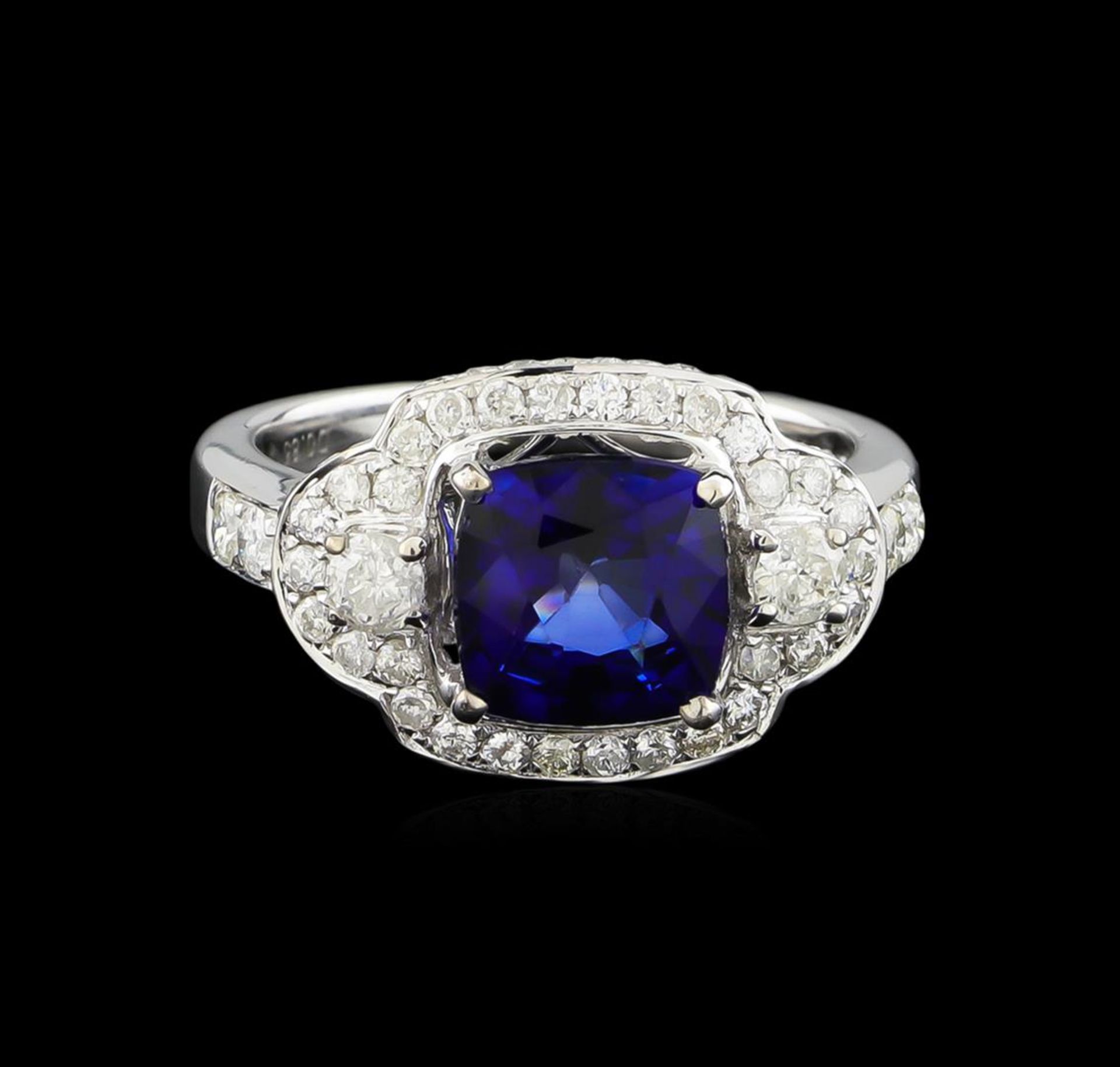 14KT White Gold 2.58 ctw Sapphire and Diamond Ring - Image 2 of 5