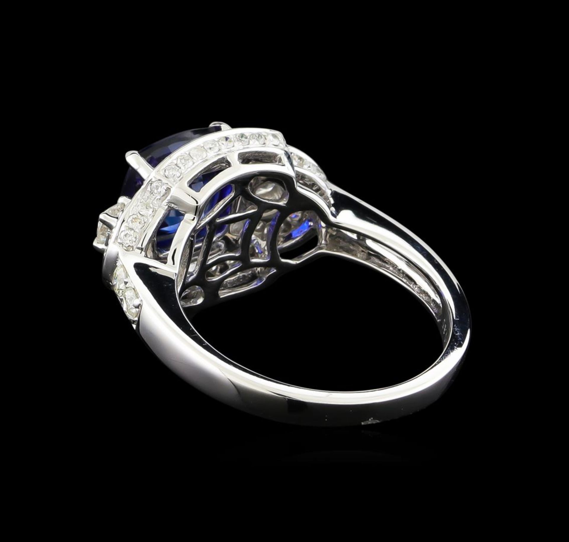 14KT White Gold 2.58 ctw Sapphire and Diamond Ring - Image 3 of 5