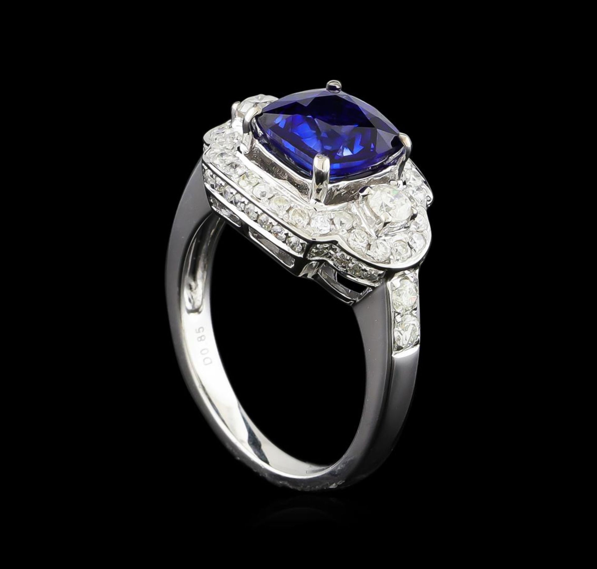 14KT White Gold 2.58 ctw Sapphire and Diamond Ring - Image 4 of 5