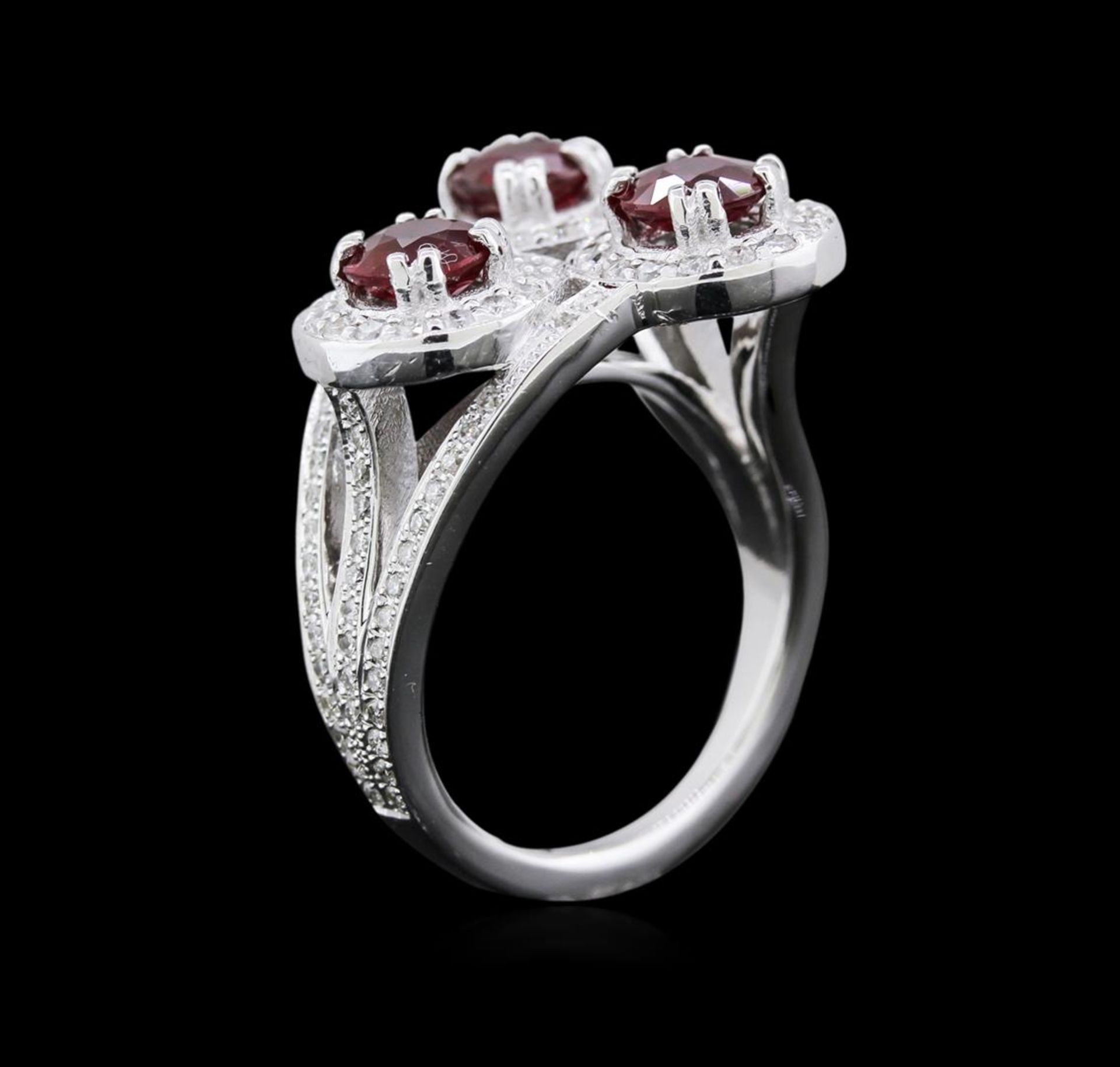 2.64 ctw Ruby and Diamond Ring - 14KT White Gold - Image 3 of 4