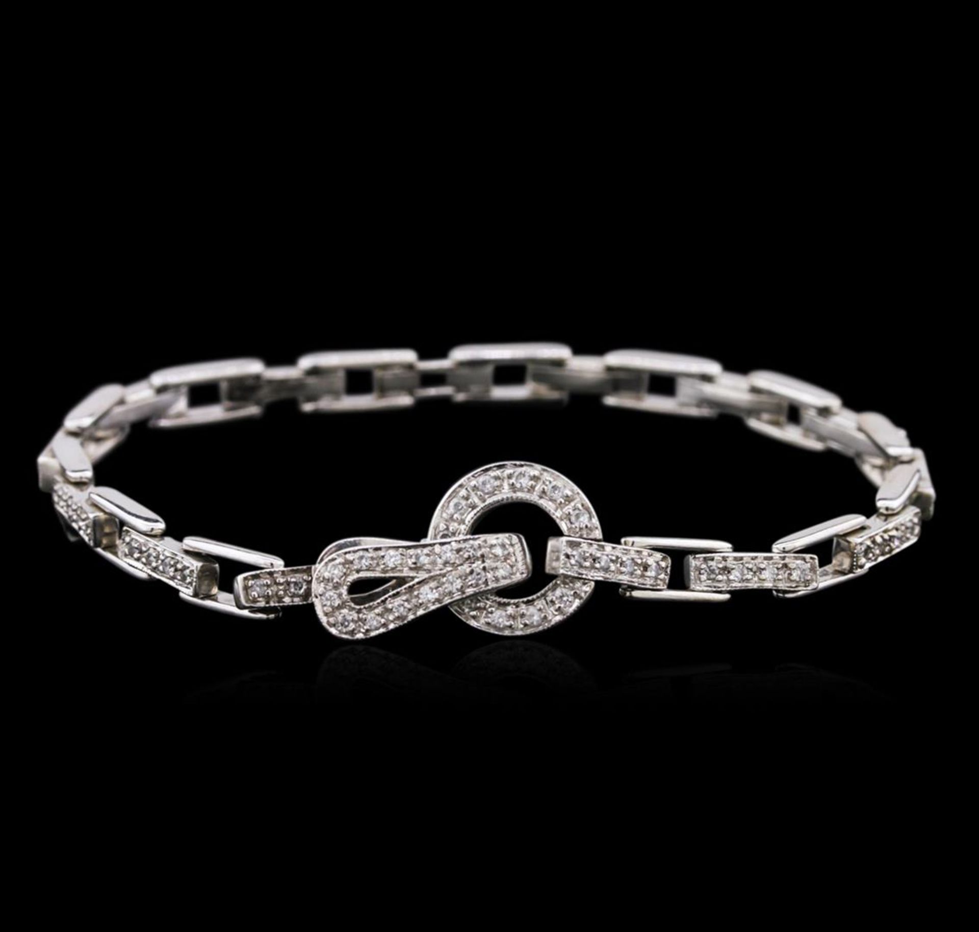 14KT White Gold 0.72 ctw Diamond Bracelet - Image 2 of 4