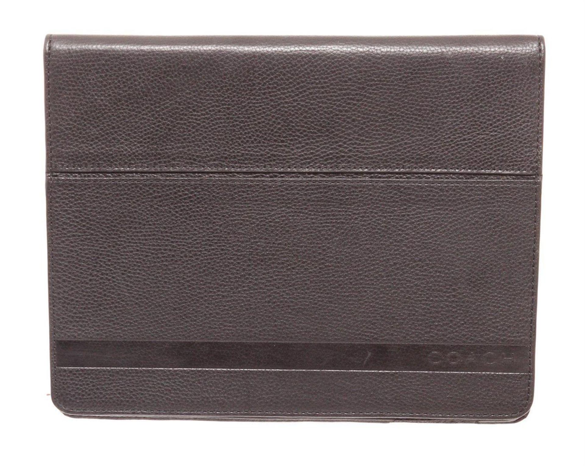 Coach Black Leather Camden Ipad case