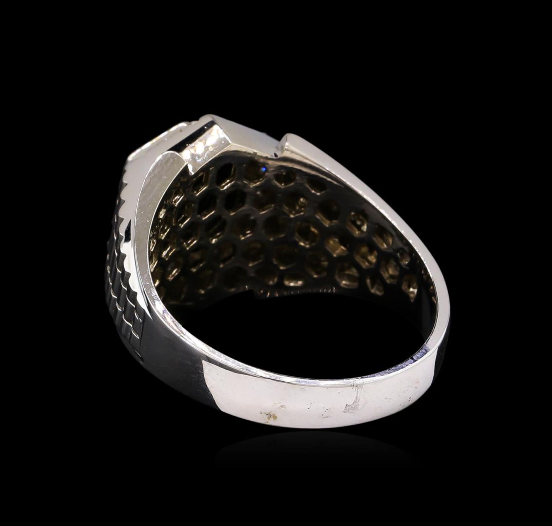 2.55 ctw Black Diamond Ring - 14KT White Gold - Image 3 of 4