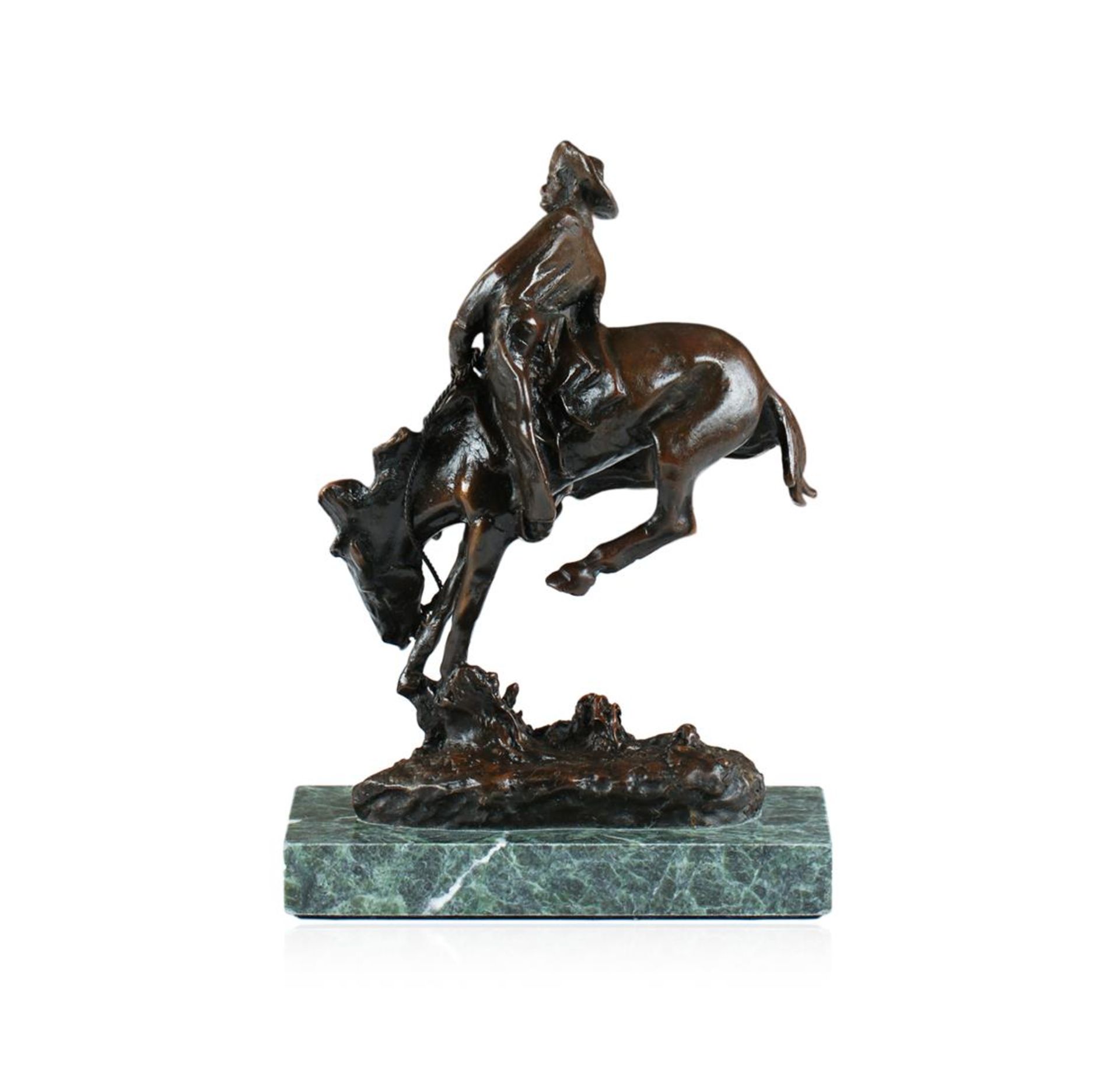 Outlaw Bronze Replica By Frederic Remington - Image 3 of 6
