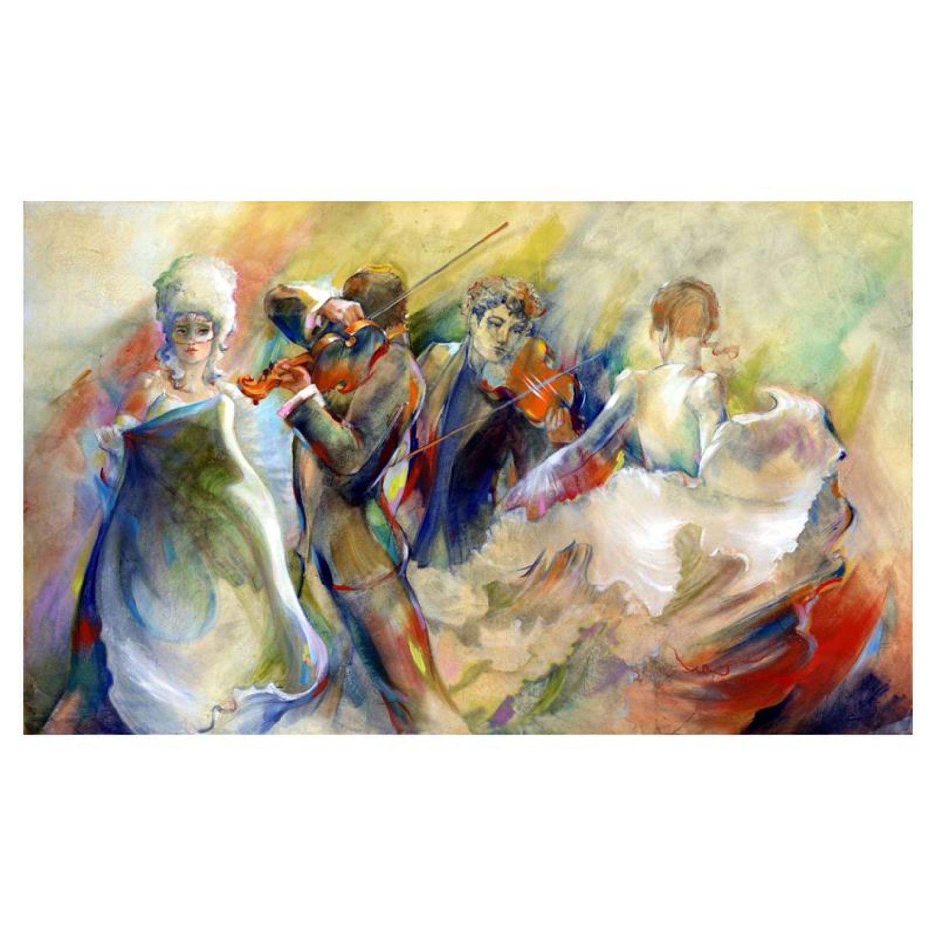 Lena Sotskova, "Carnival" Hand Signed, Artist Embellished Limited Edition Giclee