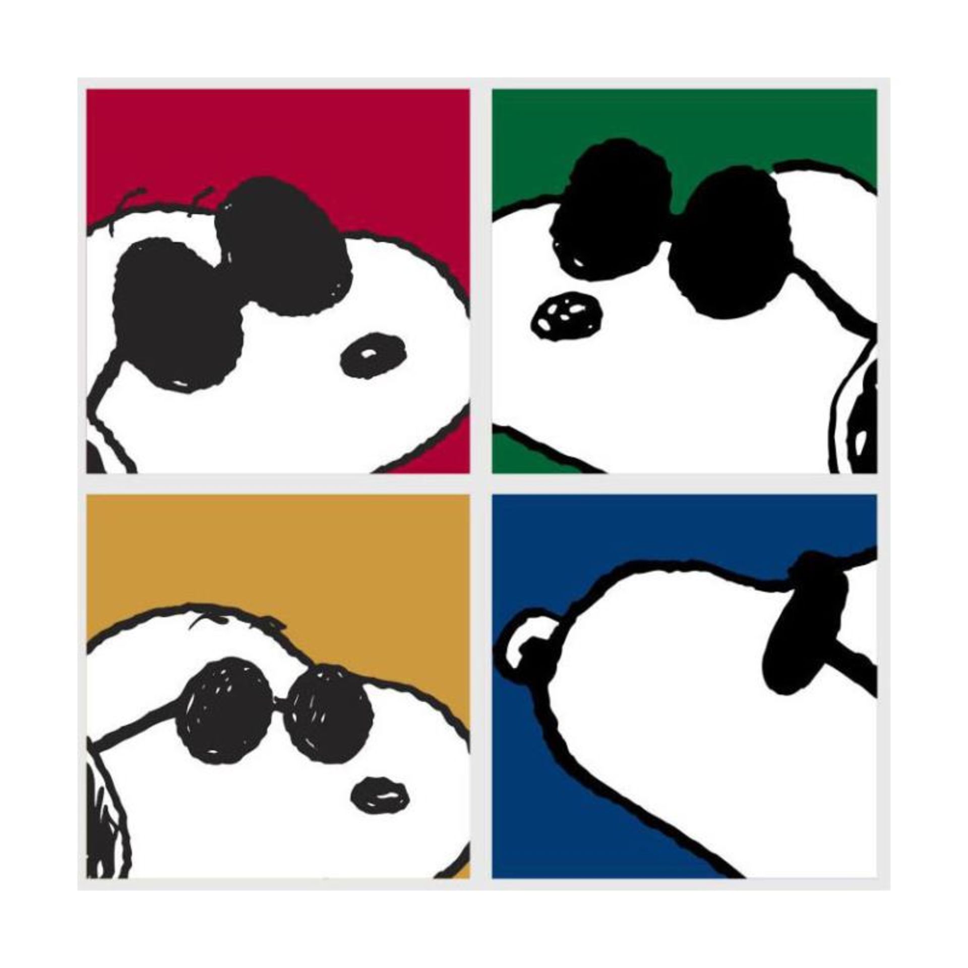 Peanuts, "Snoopy: Faces" Hand Numbered Canvas (40"x44") Limited Edition Fine Art