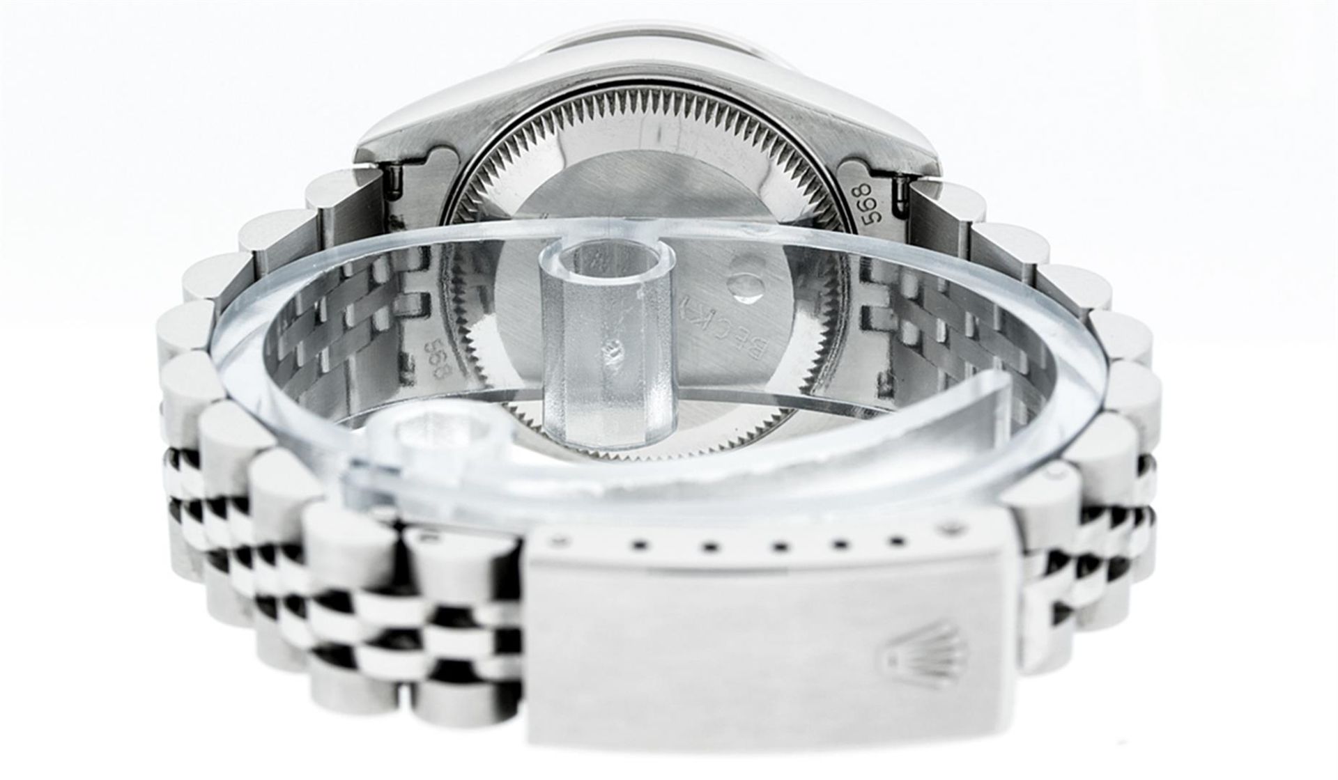 Rolex Ladies Stainless Steel Brown Diamond Quickset Datejust Wristwatch - Image 3 of 4