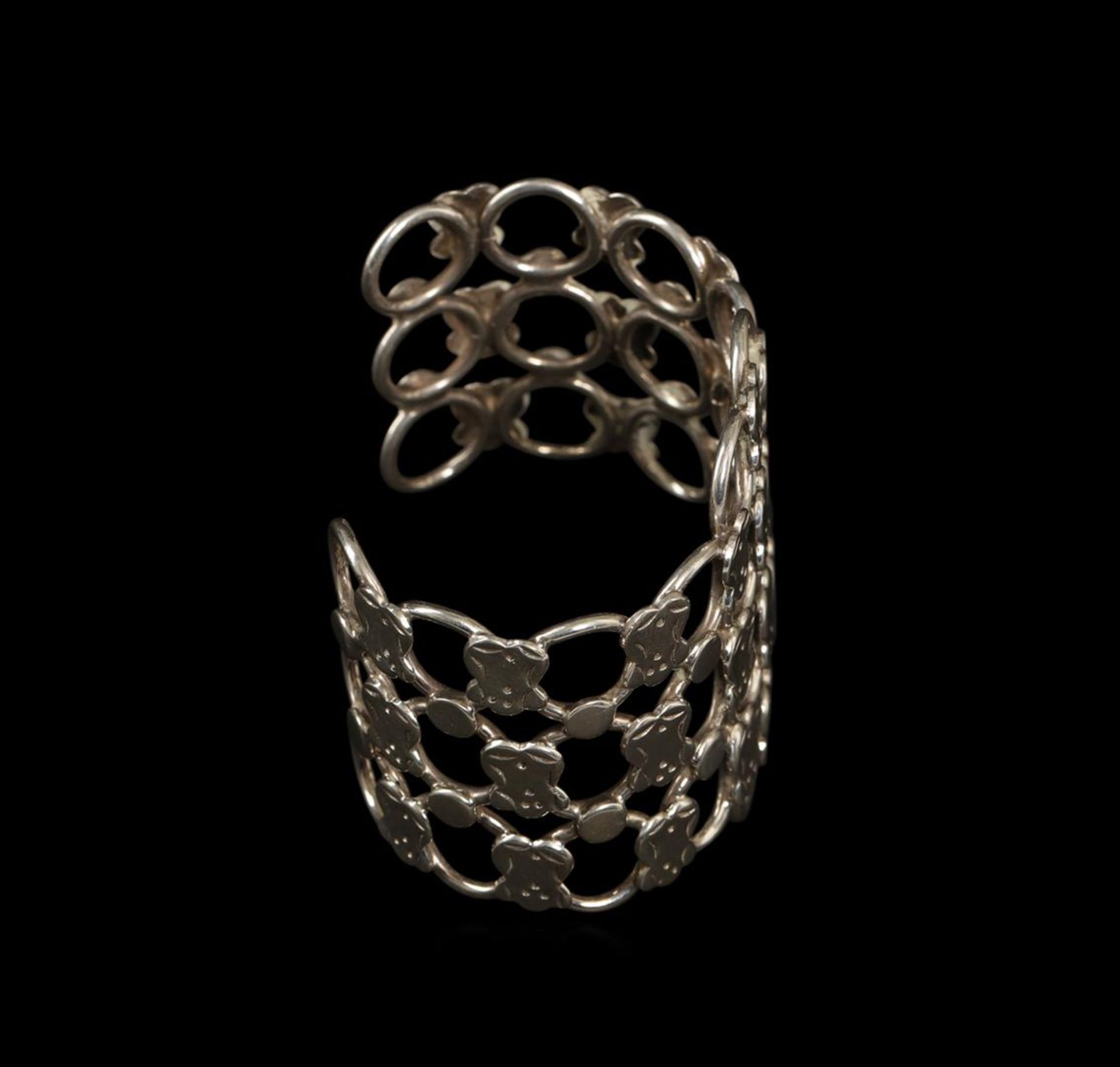 Classic Sterling Silver Cuff Bracelet - Image 2 of 3