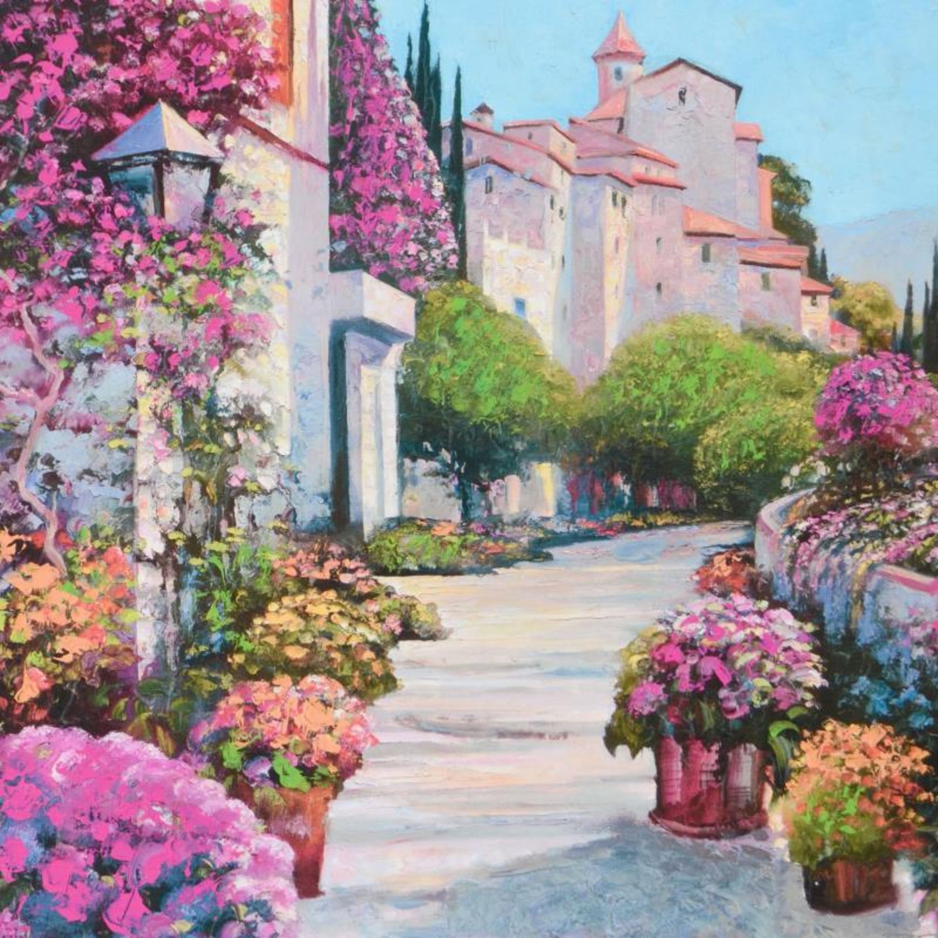 Howard Behrens (1933-2014), "Blissful Burgundy" Limited Edition on Canvas, Numbe - Image 2 of 2
