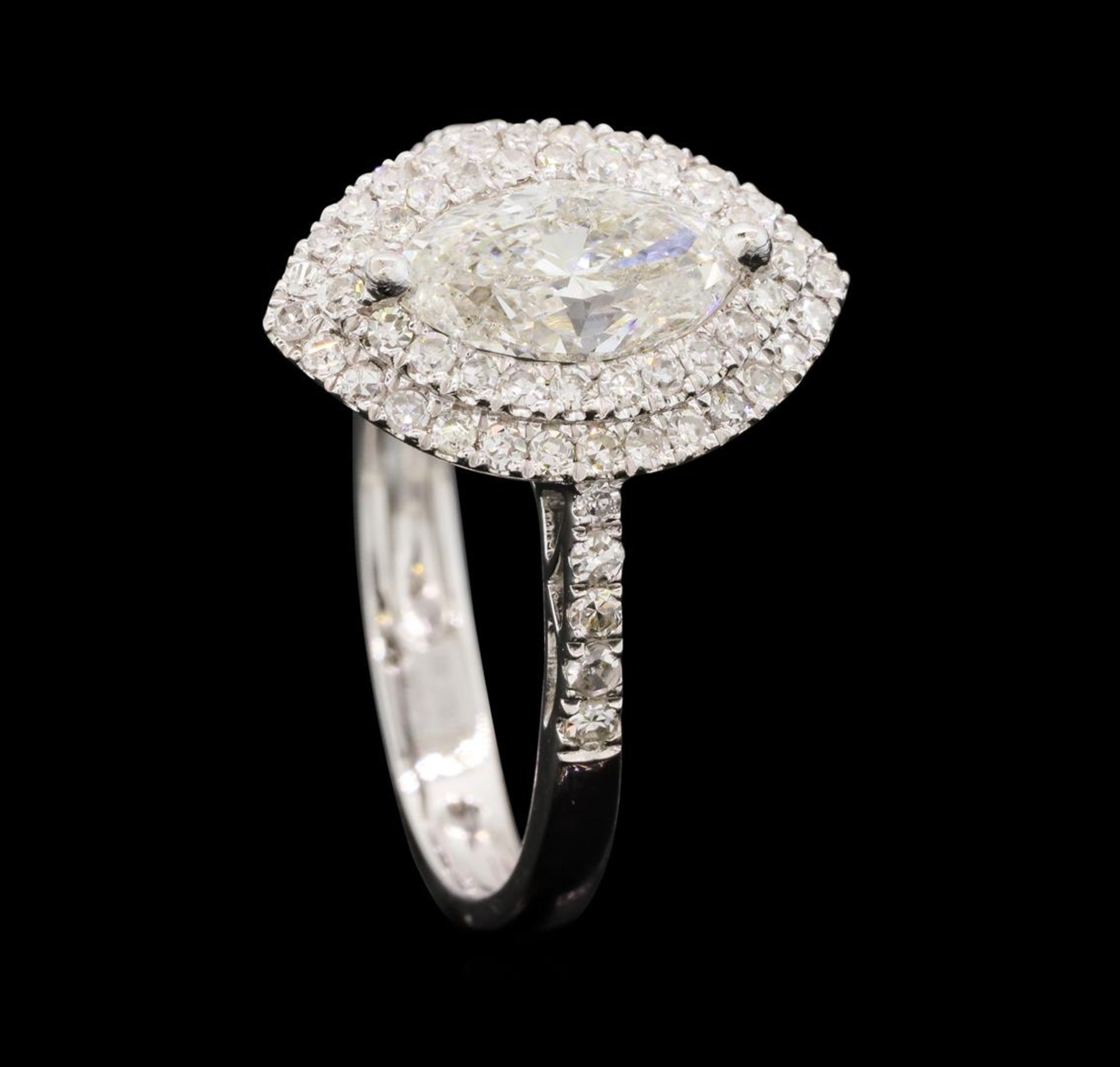 1.55 ctw Diamond Ring - 18KT White Gold - Image 4 of 5