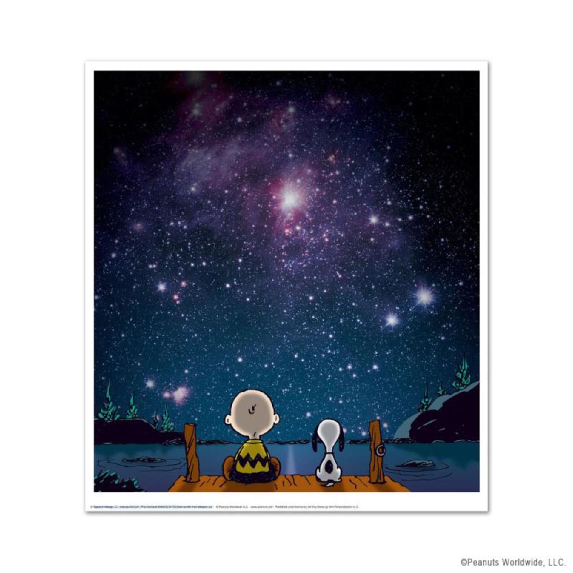 Peanuts, "Stars" Hand Numbered Limited Edition Fine Art Print with Certificate o