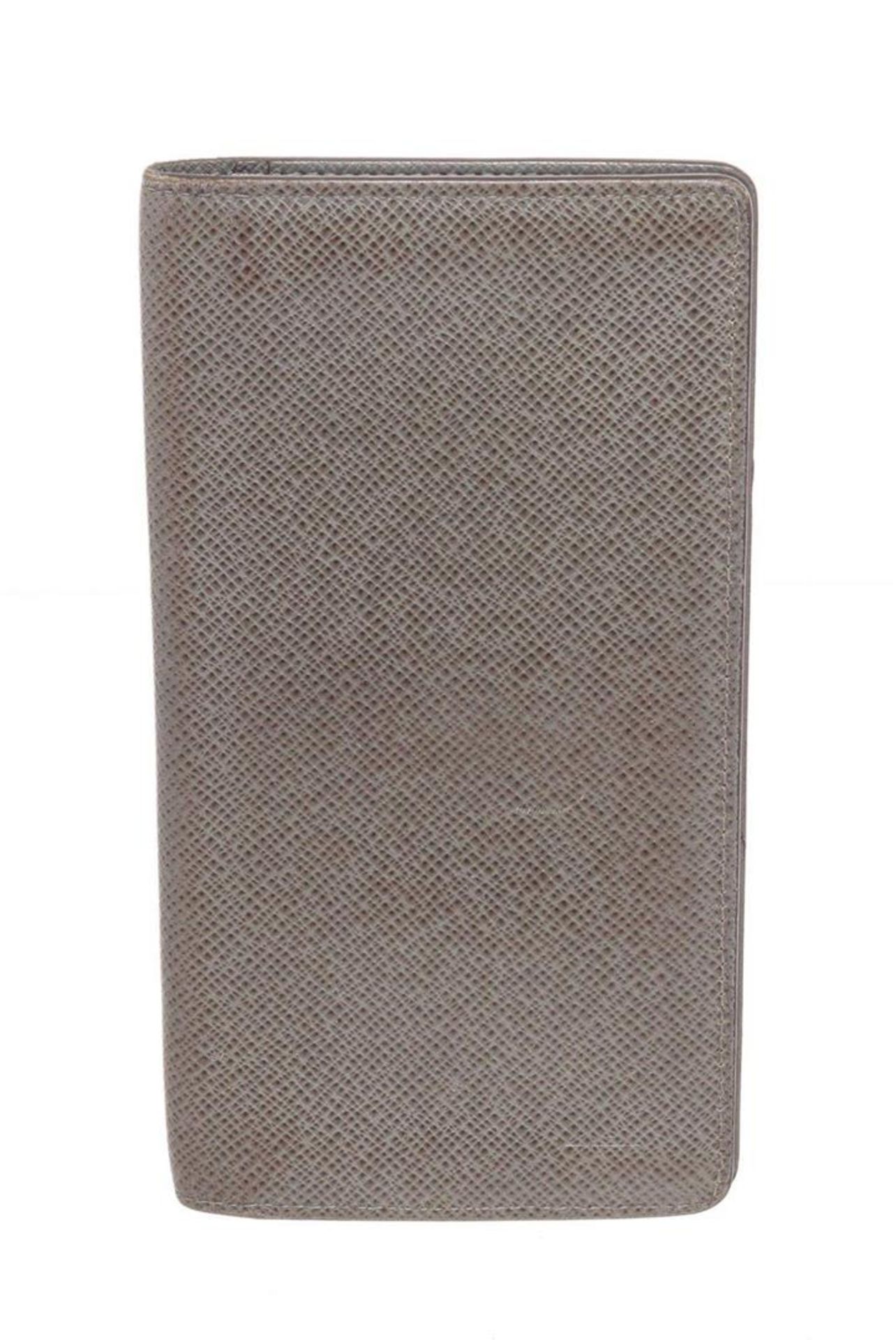 Louis Vuitton Grey Long Bifold Wallet