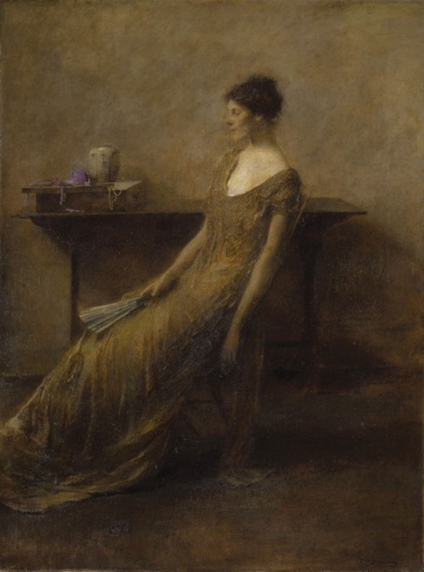 Thomas Dewing - Lady in Gold