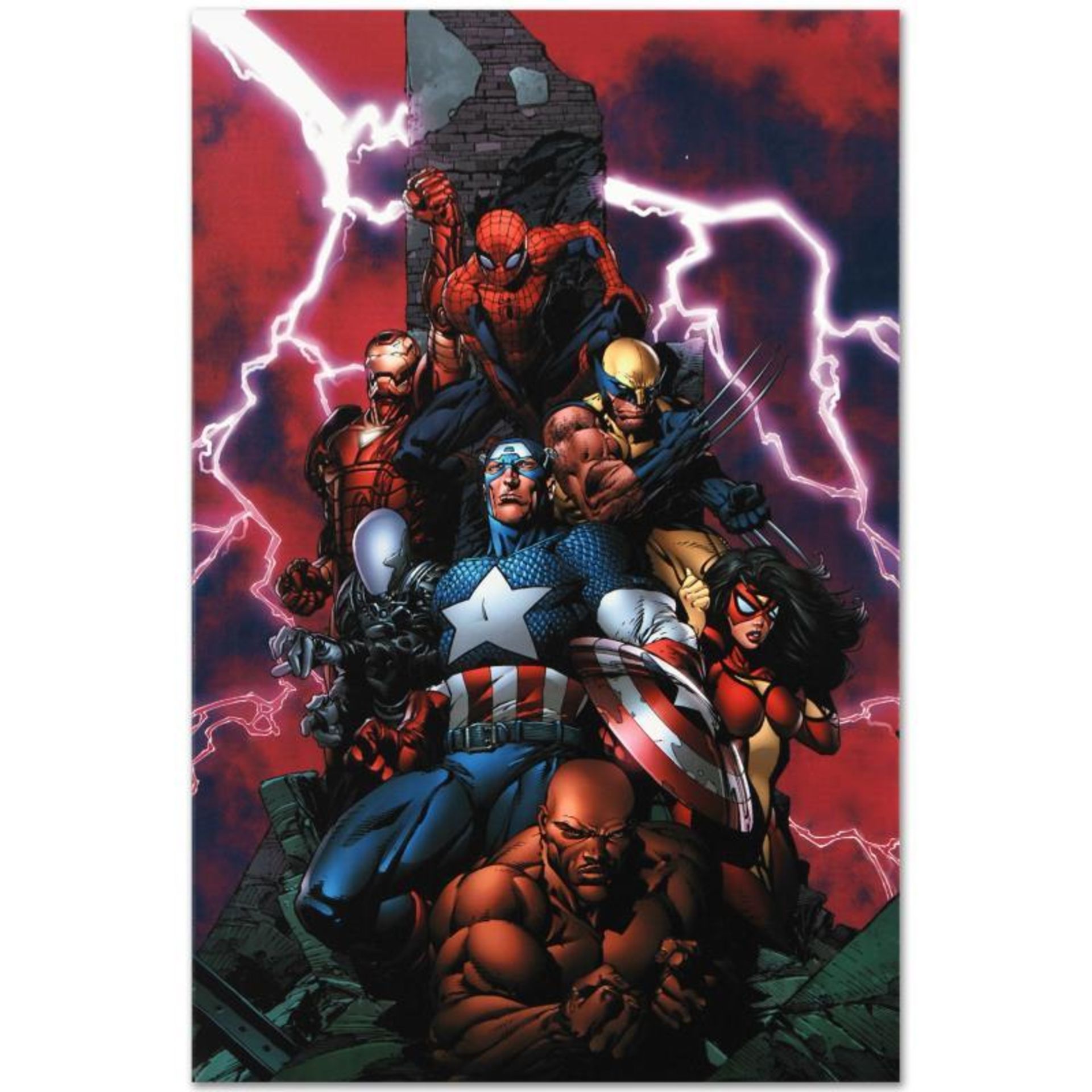 Marvel Comics "New Avengers #1" Numbered Limited Edition Giclee on Canvas by Dav