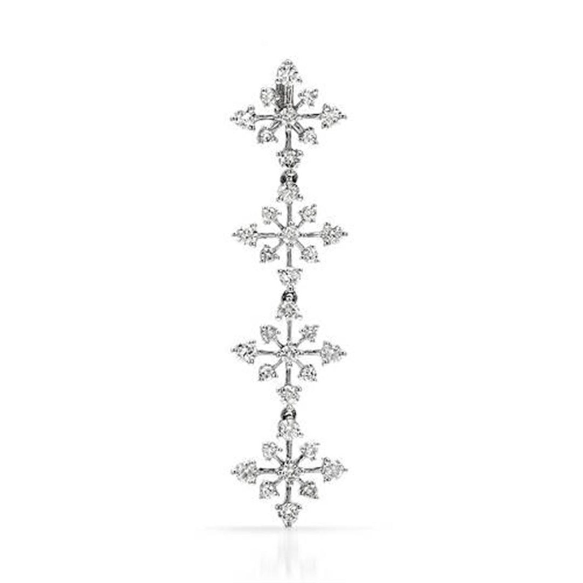 18k White Gold 1.15CTW Diamond Pendant, (SI3/G-H)