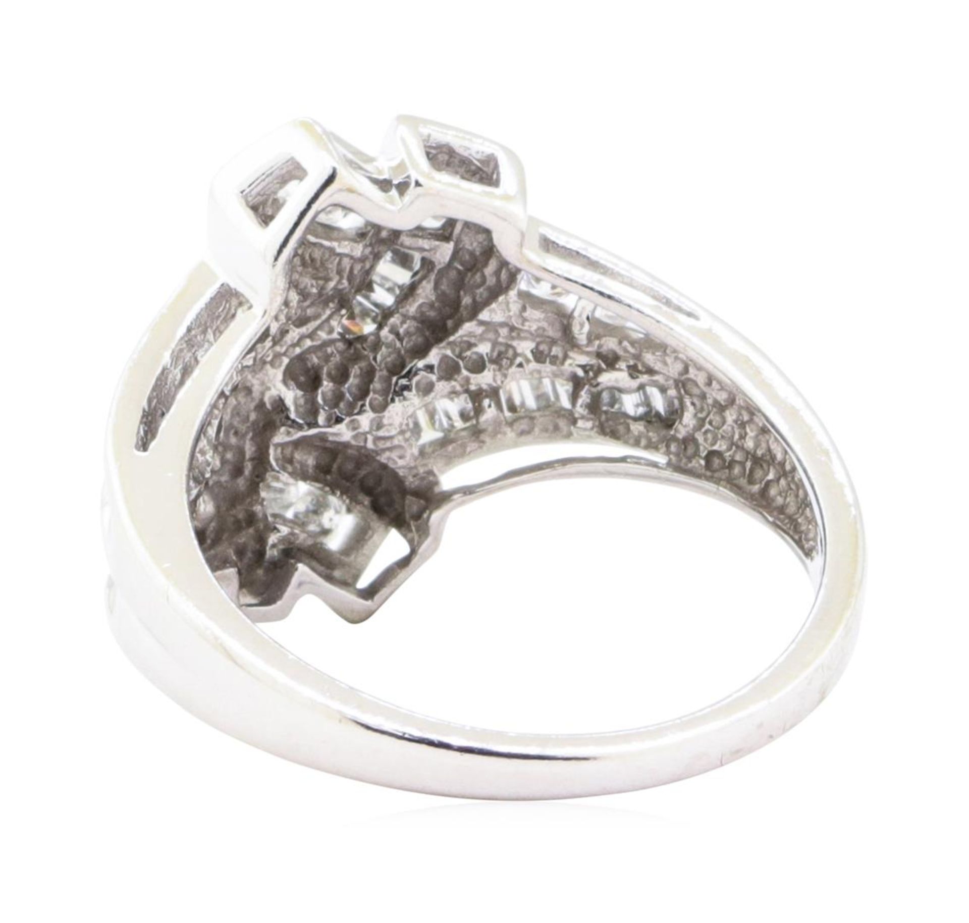 0.65 ctw Diamond Fluid Motion Split Shank Channel Set Ring - 10KT White Gold - Image 3 of 4