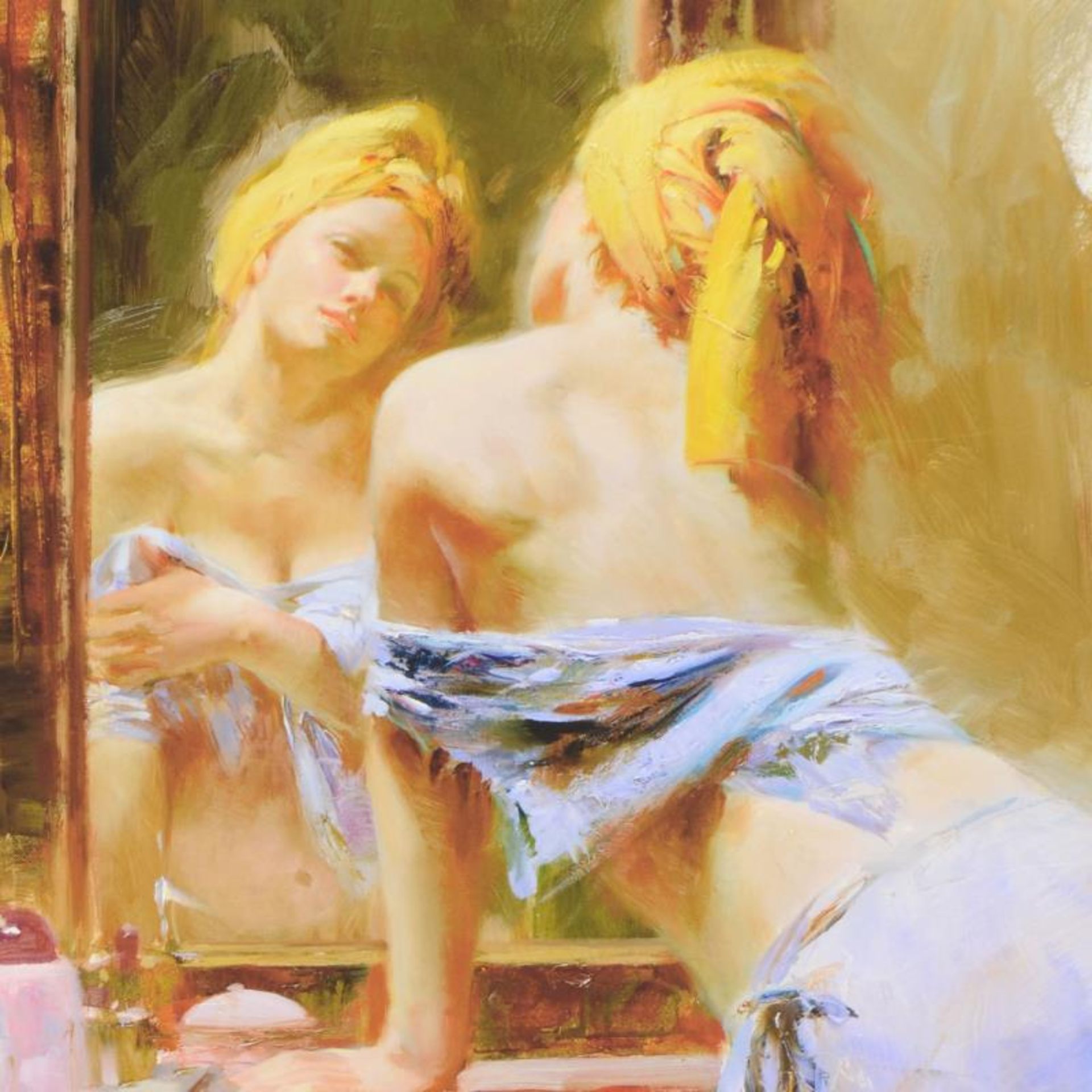 Pino (1939-2010) "Morning Reflections" Limited Edition Giclee. Numbered and Hand - Image 2 of 2