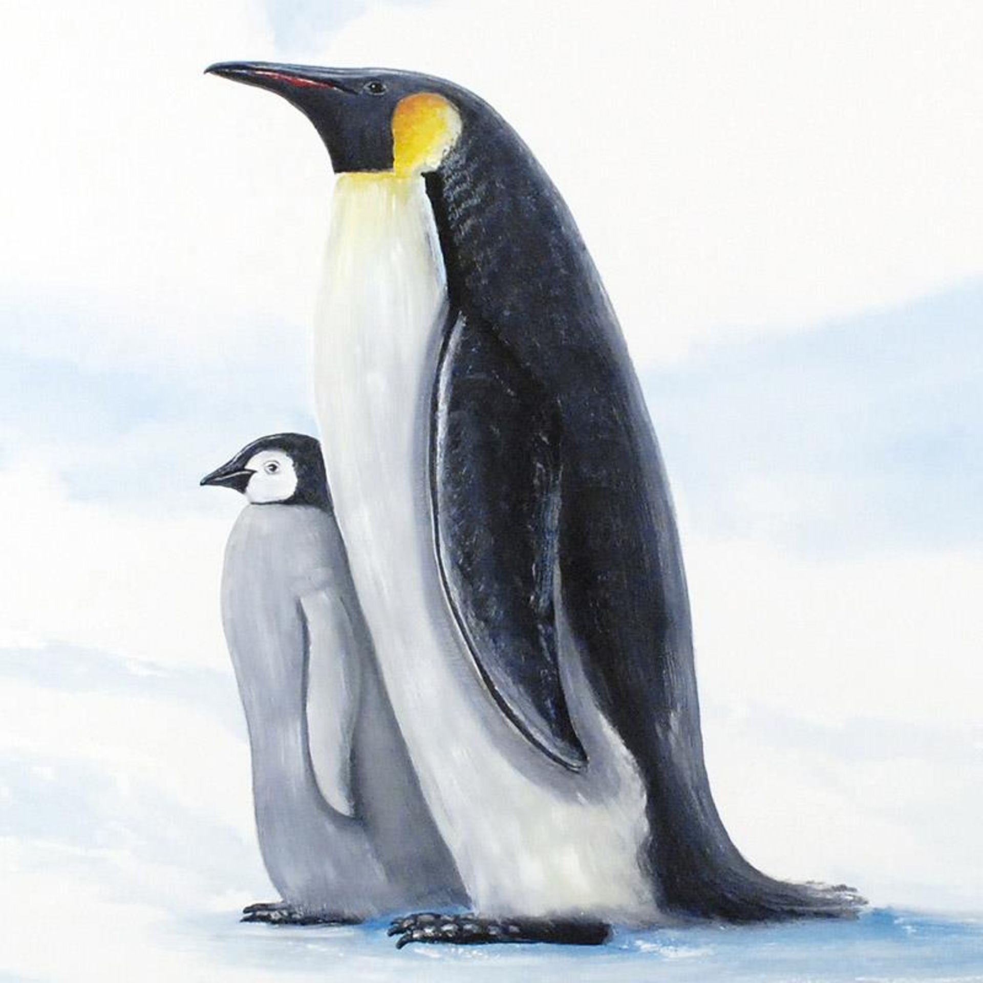 "Antarctic Penguins" Limited Edition Giclee on Canvas by Renowned Artist Wyland, - Image 2 of 2