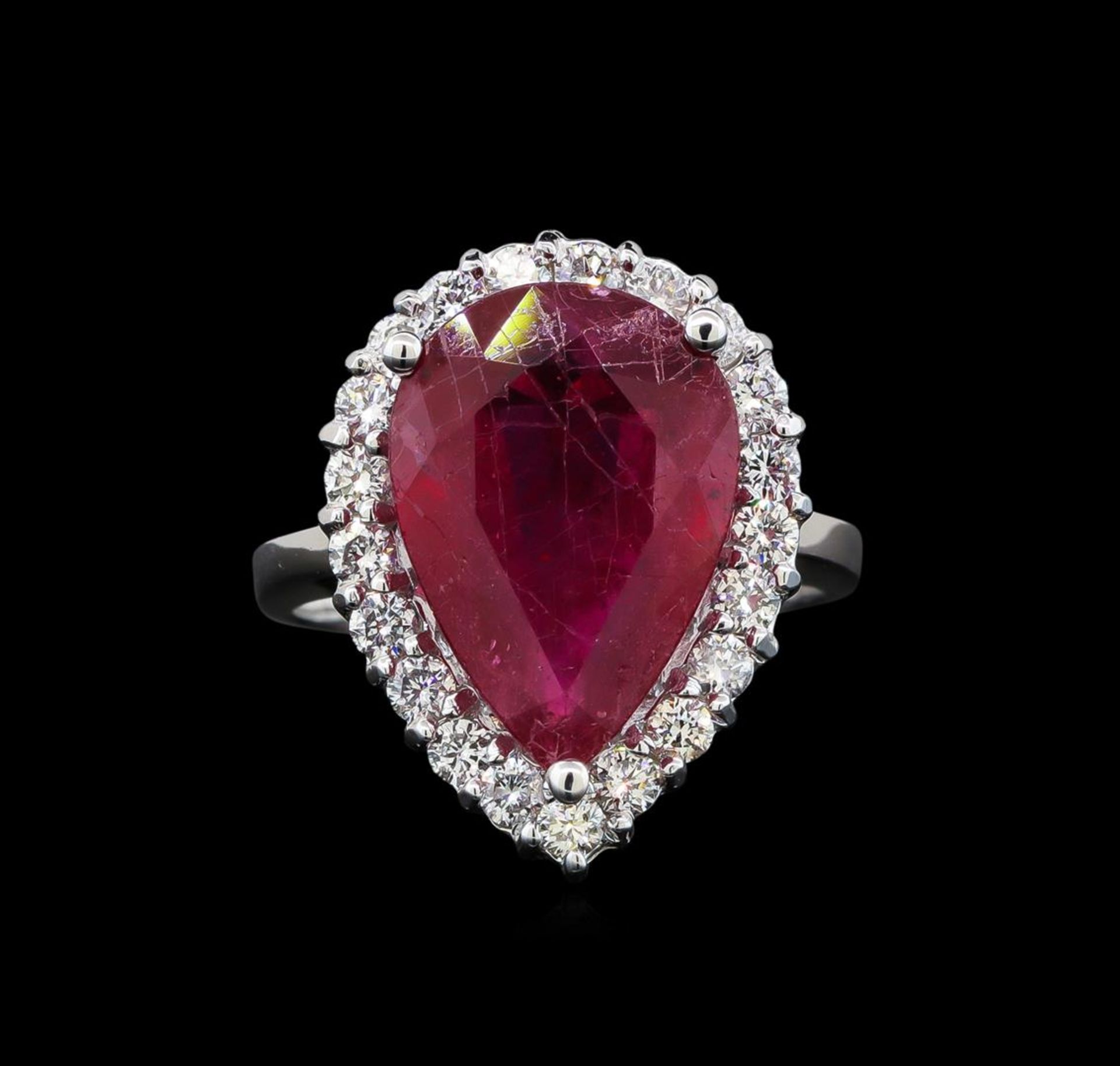 14KT White Gold 5.88 ctw Ruby and Diamond Ring - Image 2 of 5