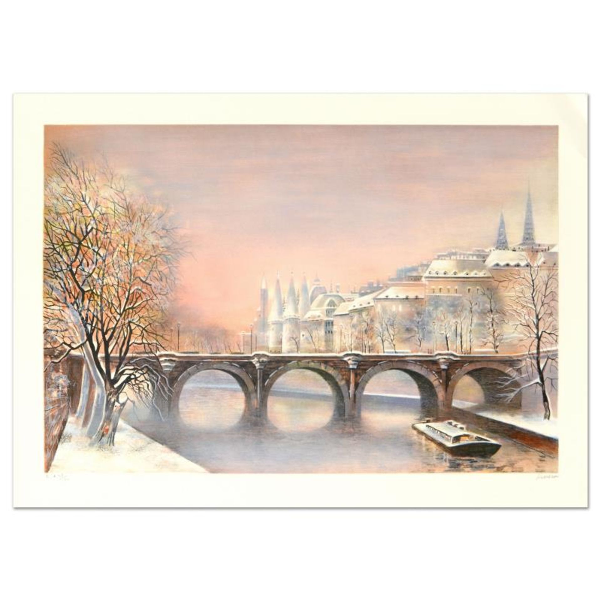 Antonio Rivera, "Conciergerie" Limited Edition Lithograph, Numbered and Hand Sig