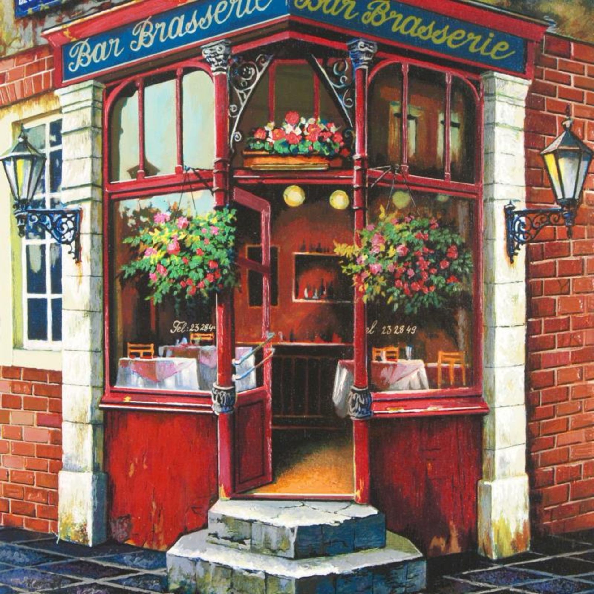 Anatoly Metlan, "Bar Brasserie" Limited Edition Serigraph, Numbered and Hand Sig - Image 2 of 2