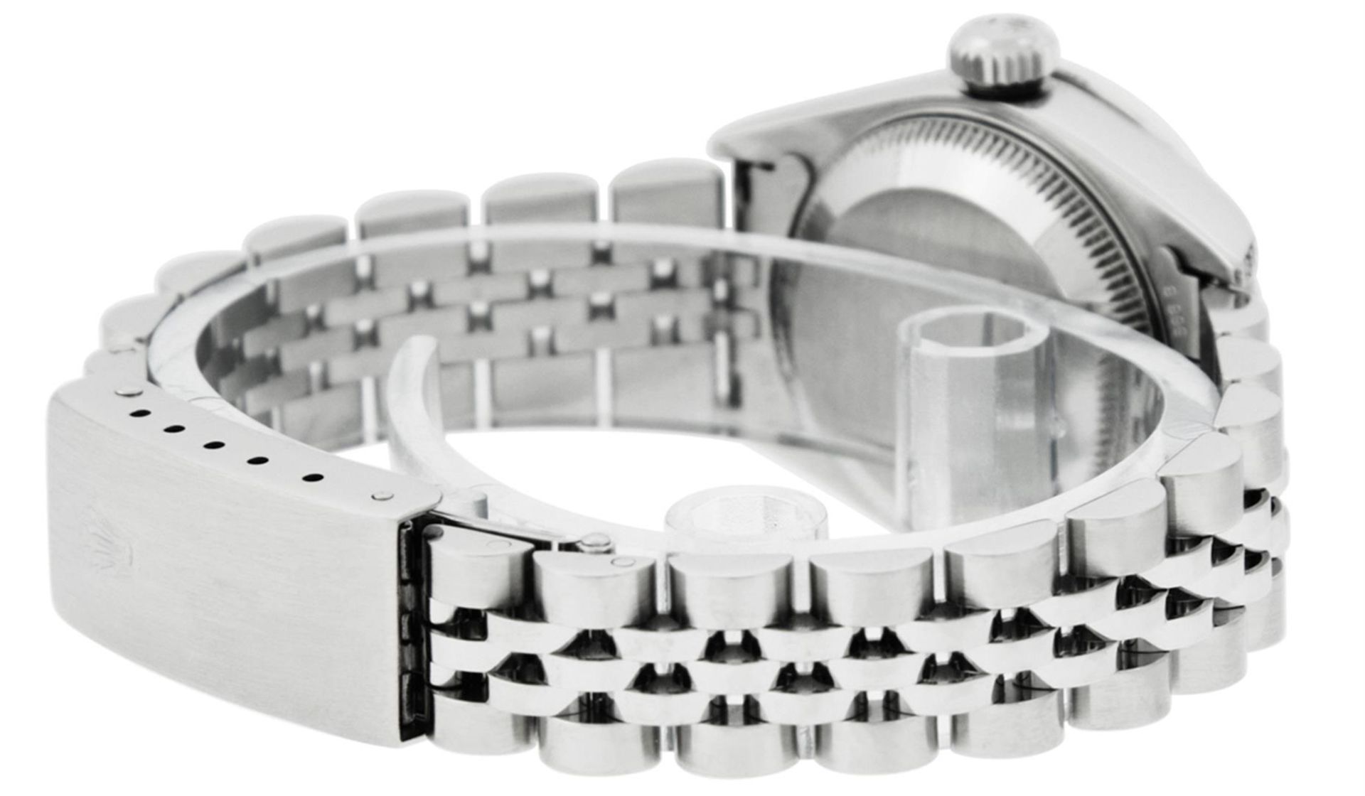 Rolex Ladies Stainless Steel Quickset Salmon Diamond Lugs Datejust Wristwatch - Image 7 of 9