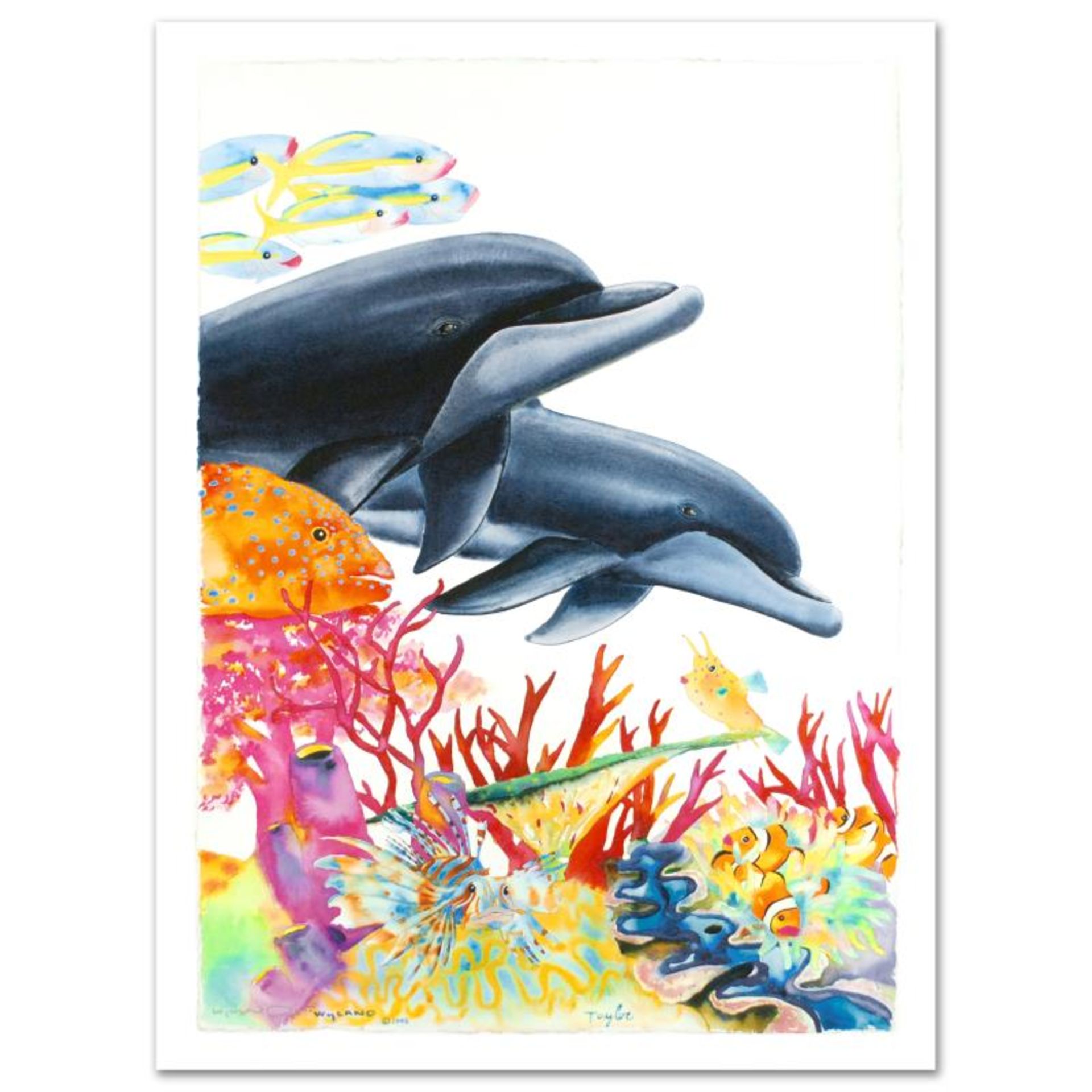 "Sea of Color" Limited Edition Giclee on Canvas (29.5" x 41.5") by Wyland, Numbe