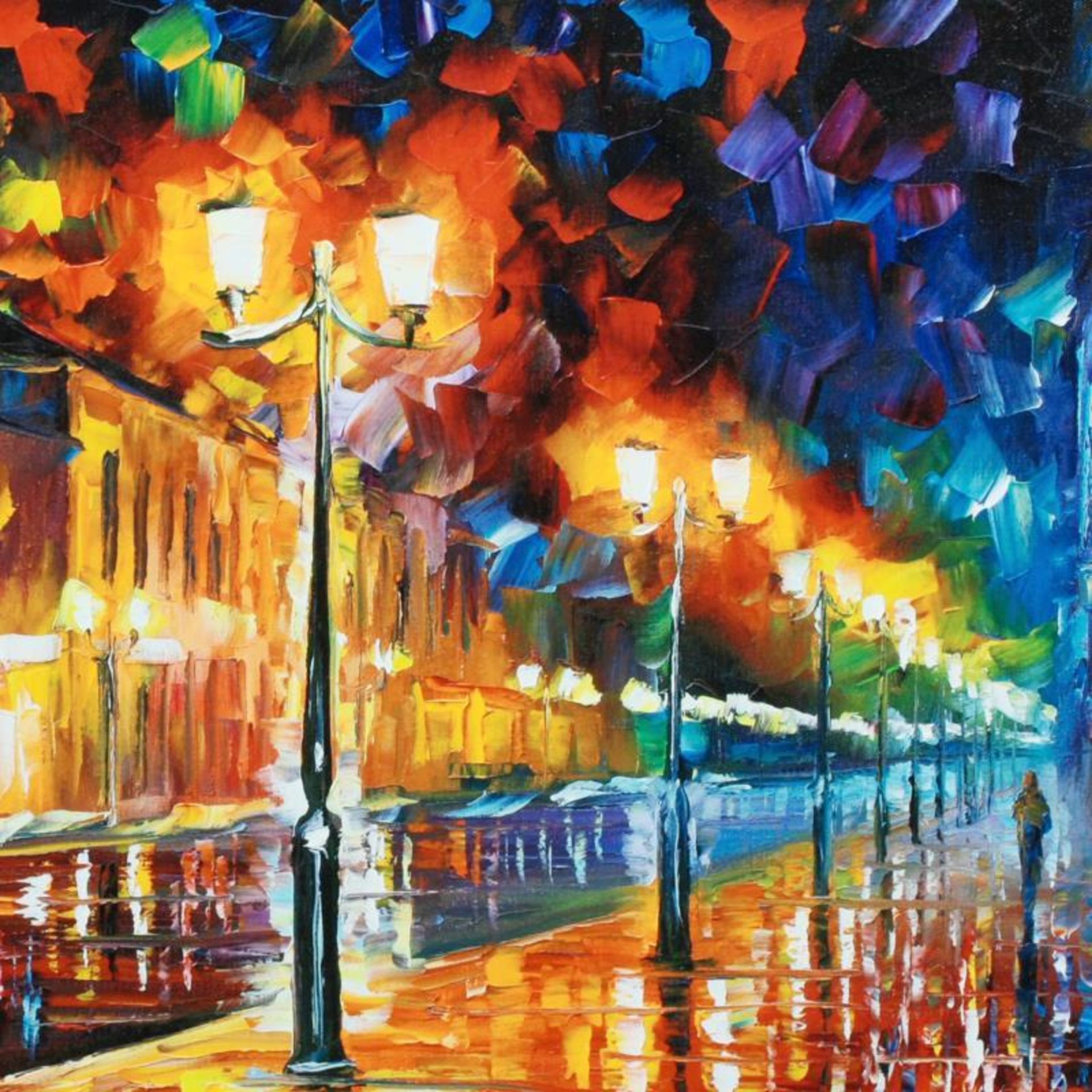 Leonid Afremov (1955-2019) "Infinity" Limited Edition Giclee on Canvas, Numbered - Image 2 of 3