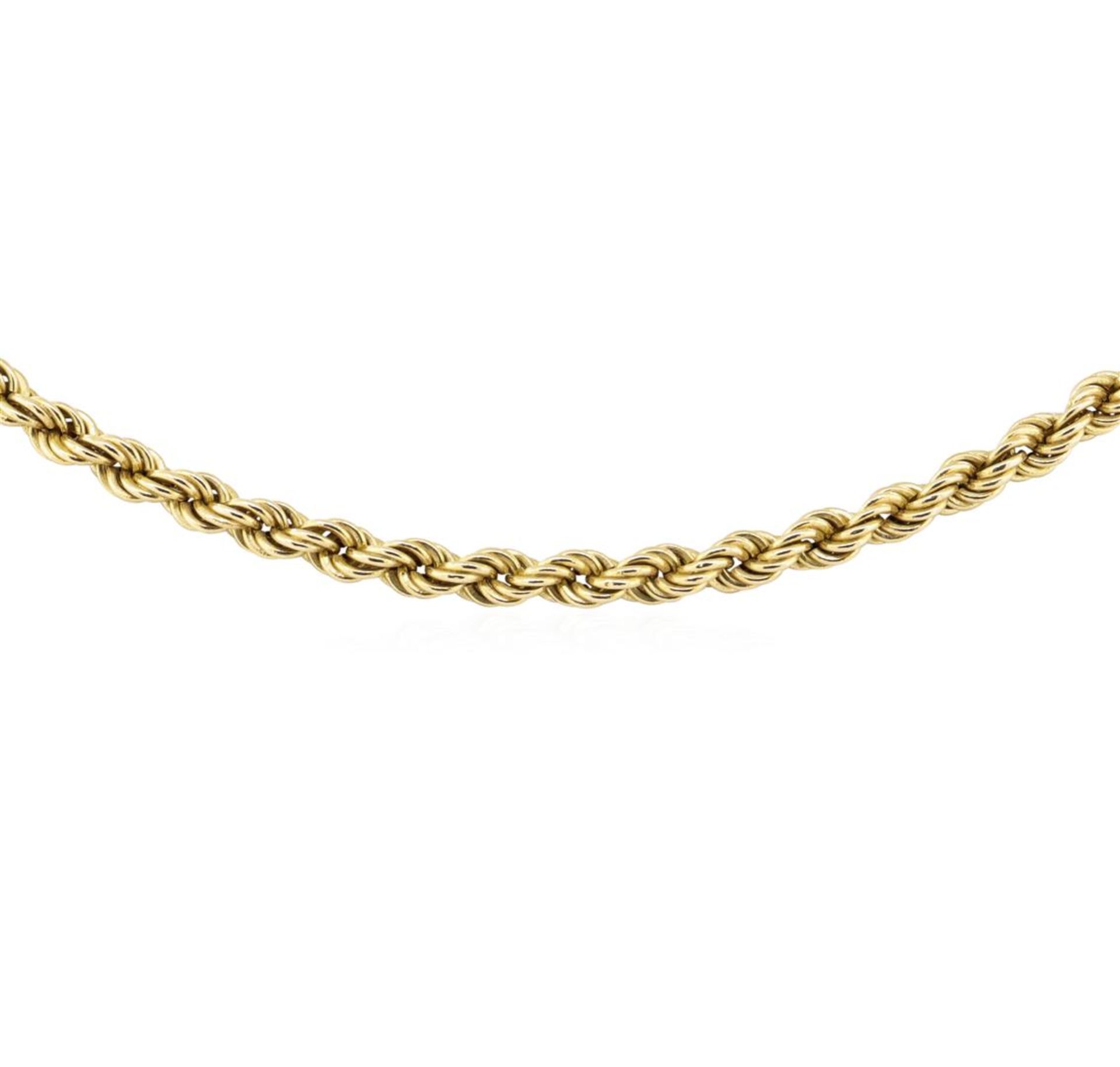 20 Inch Rope Chain - 14KT Yellow Gold - Image 2 of 2