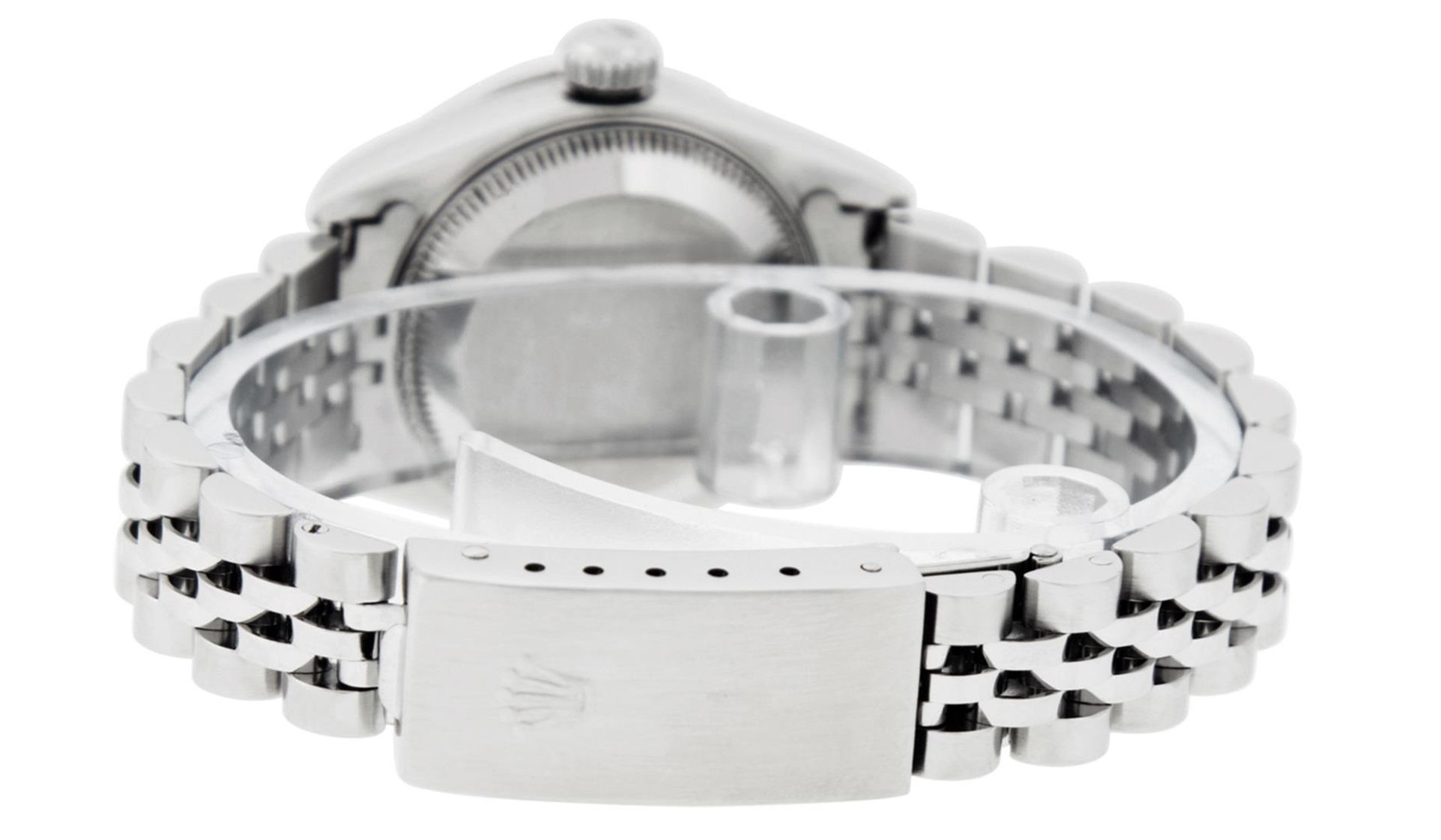 Rolex Ladies Stainless Steel Quickset Salmon Diamond Lugs Datejust Wristwatch - Image 9 of 9